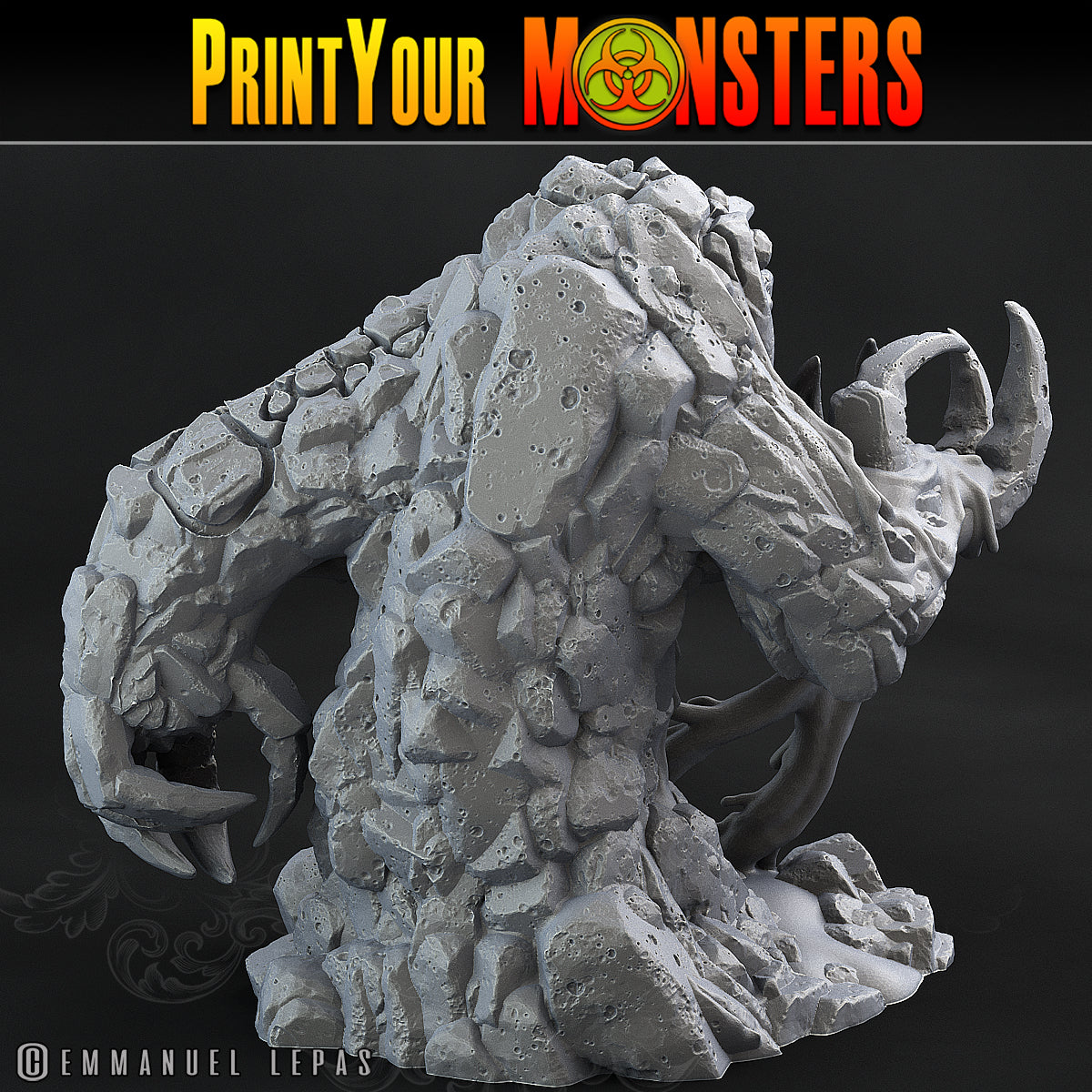 Infernal Magma Elemental - Magma Pack - Print Your Monsters