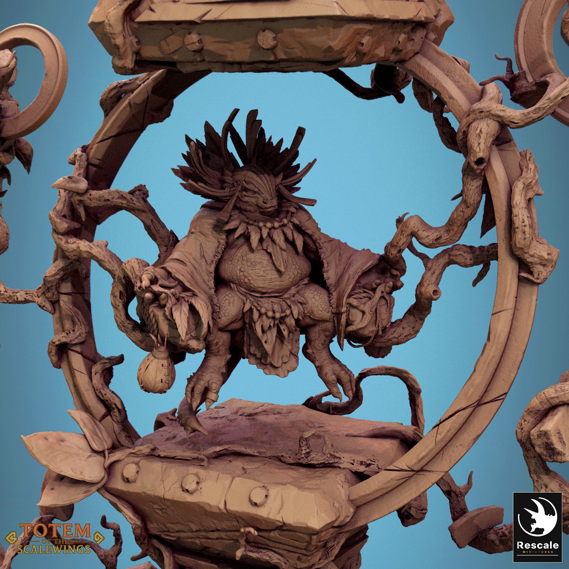 Ixakar the Prime - aus der Reihe Totem of the Scalewings von Rescale Miniatures