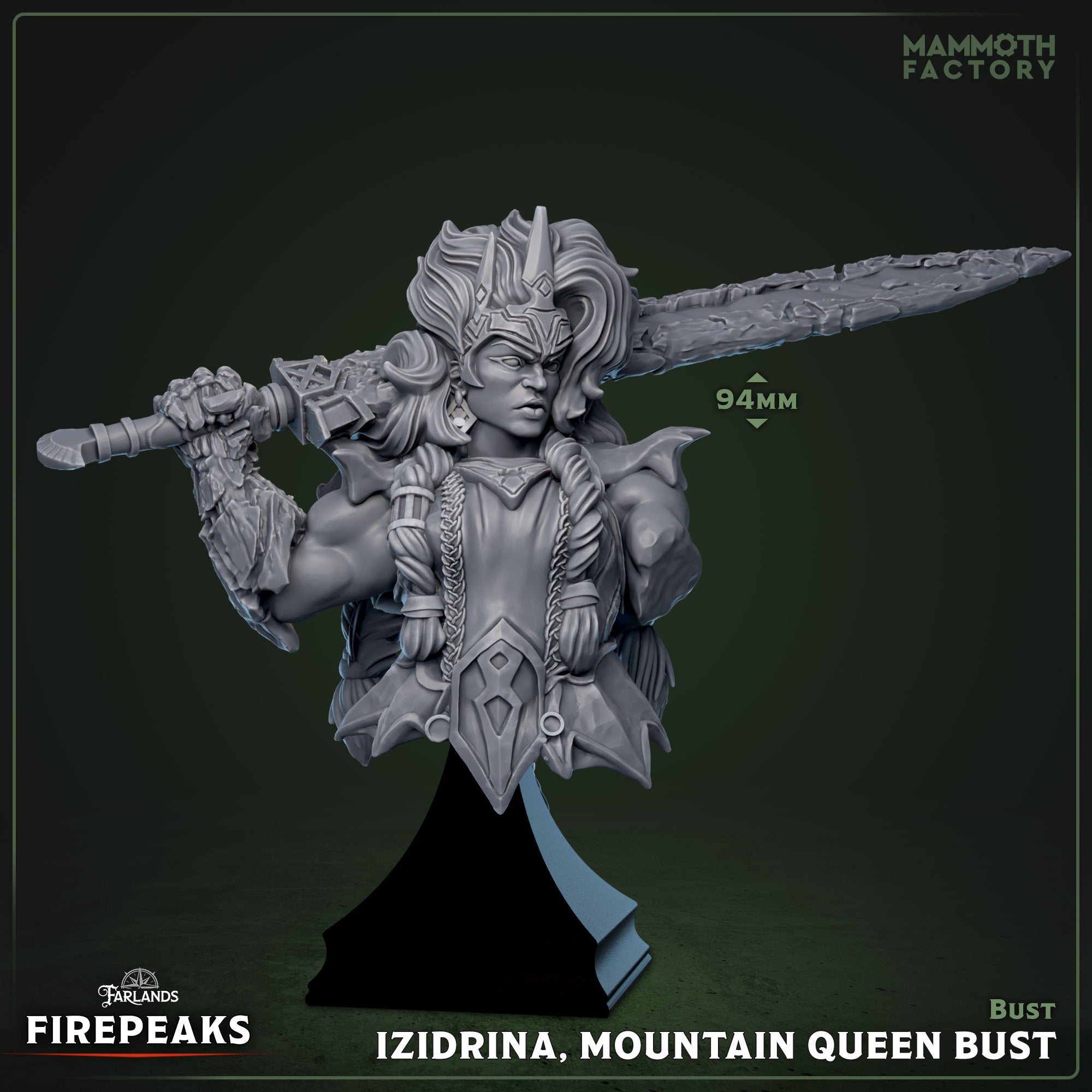 Izidrina - Bust aus der Reihe The Firepeaks von Mammoth Factory