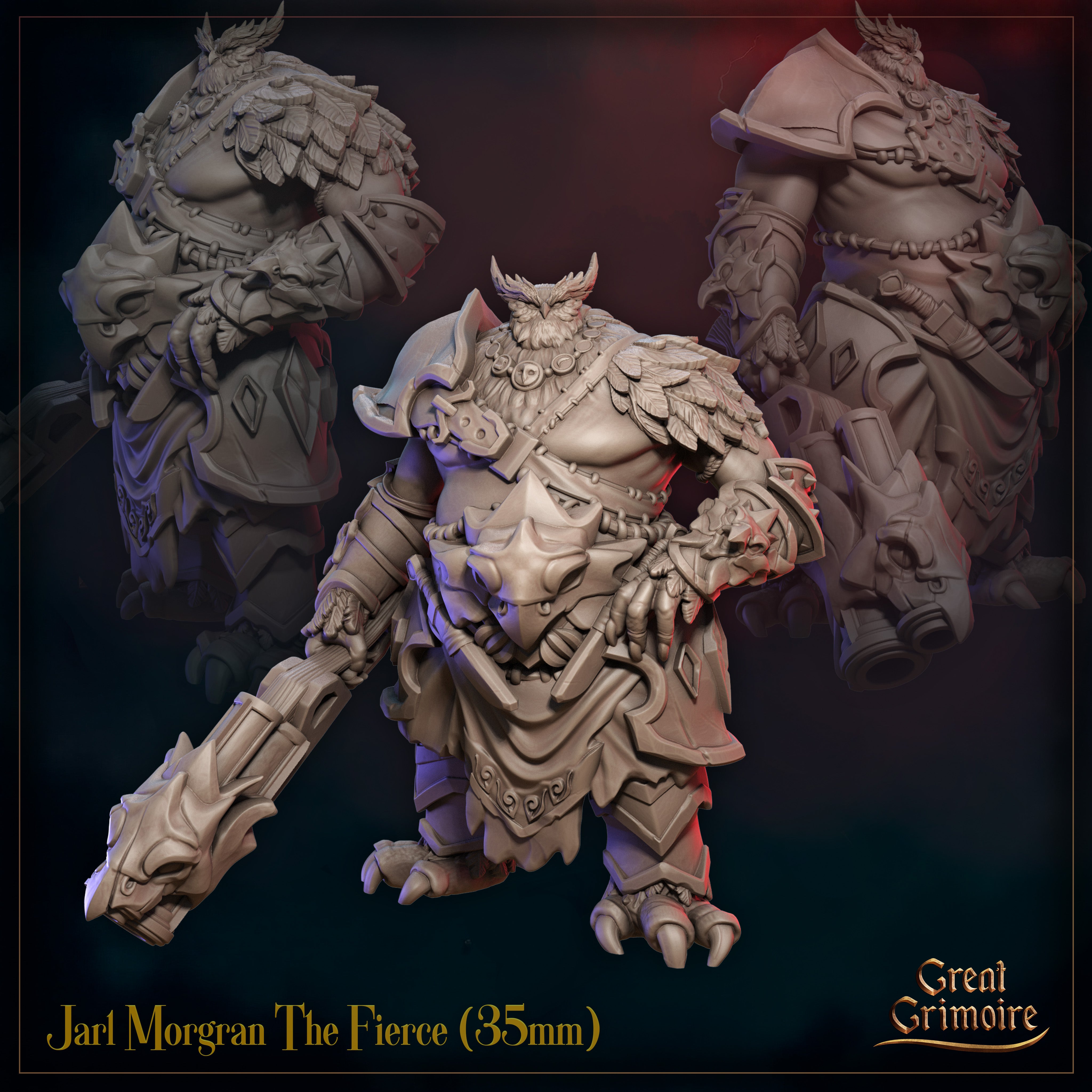 Jarl Morgran The Fierce - aus der Reihe Sunfall War von Great Grimoire