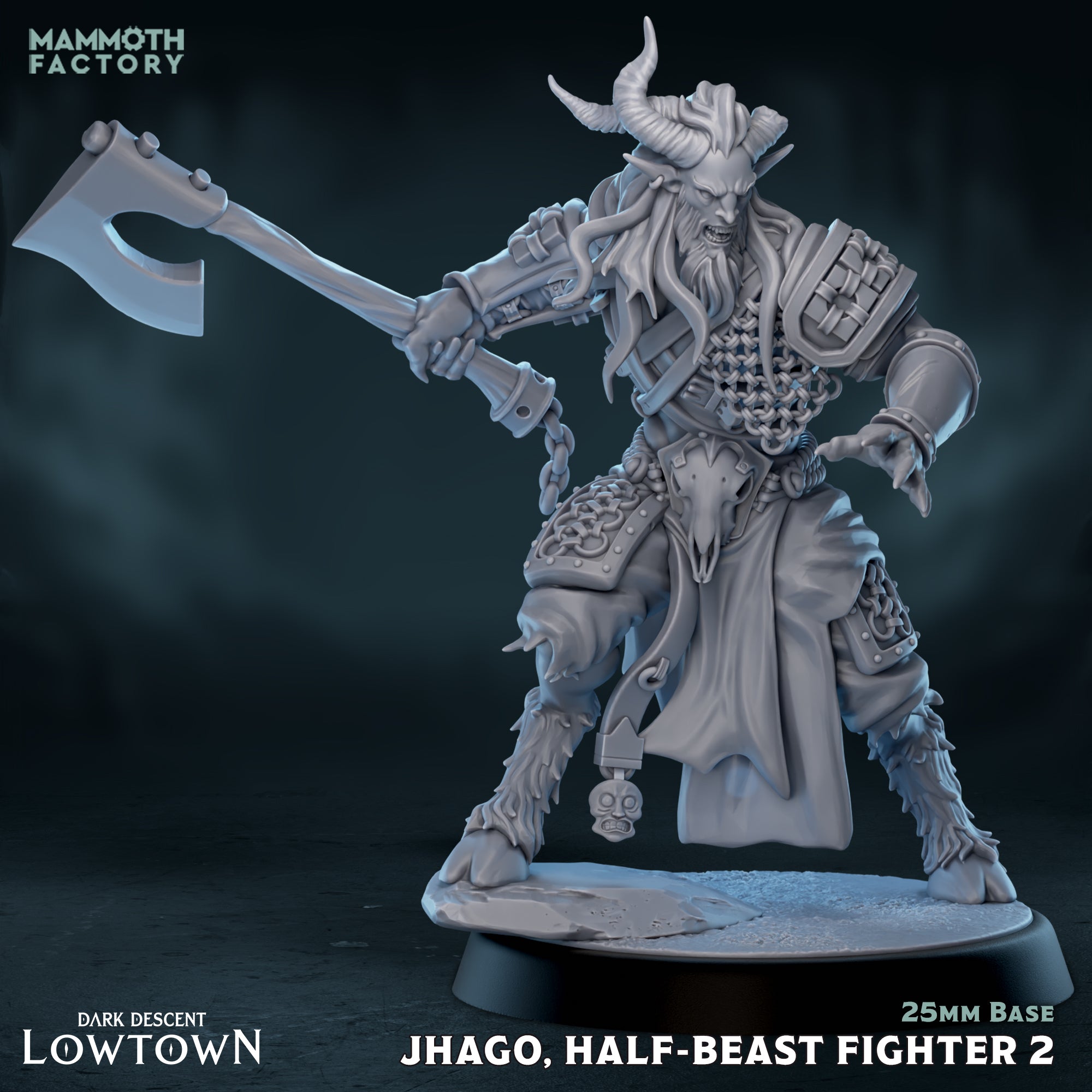 Jhago Half-Beast Fighter - Lowtown - Dark Descent - Mammoth Factory