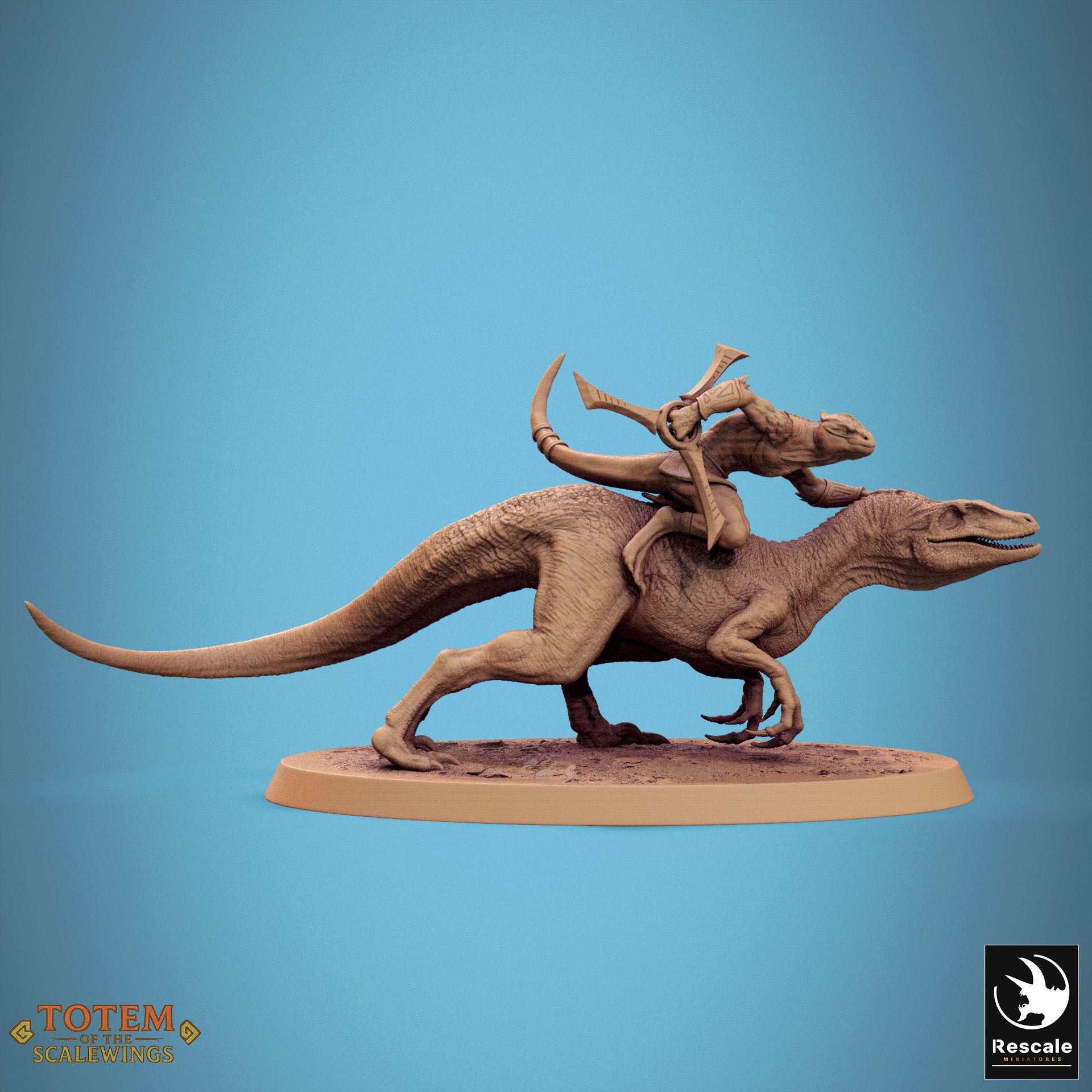 Jurassic Velociraptor - aus der Reihe Totem of the Scalewings von Rescale Miniatures