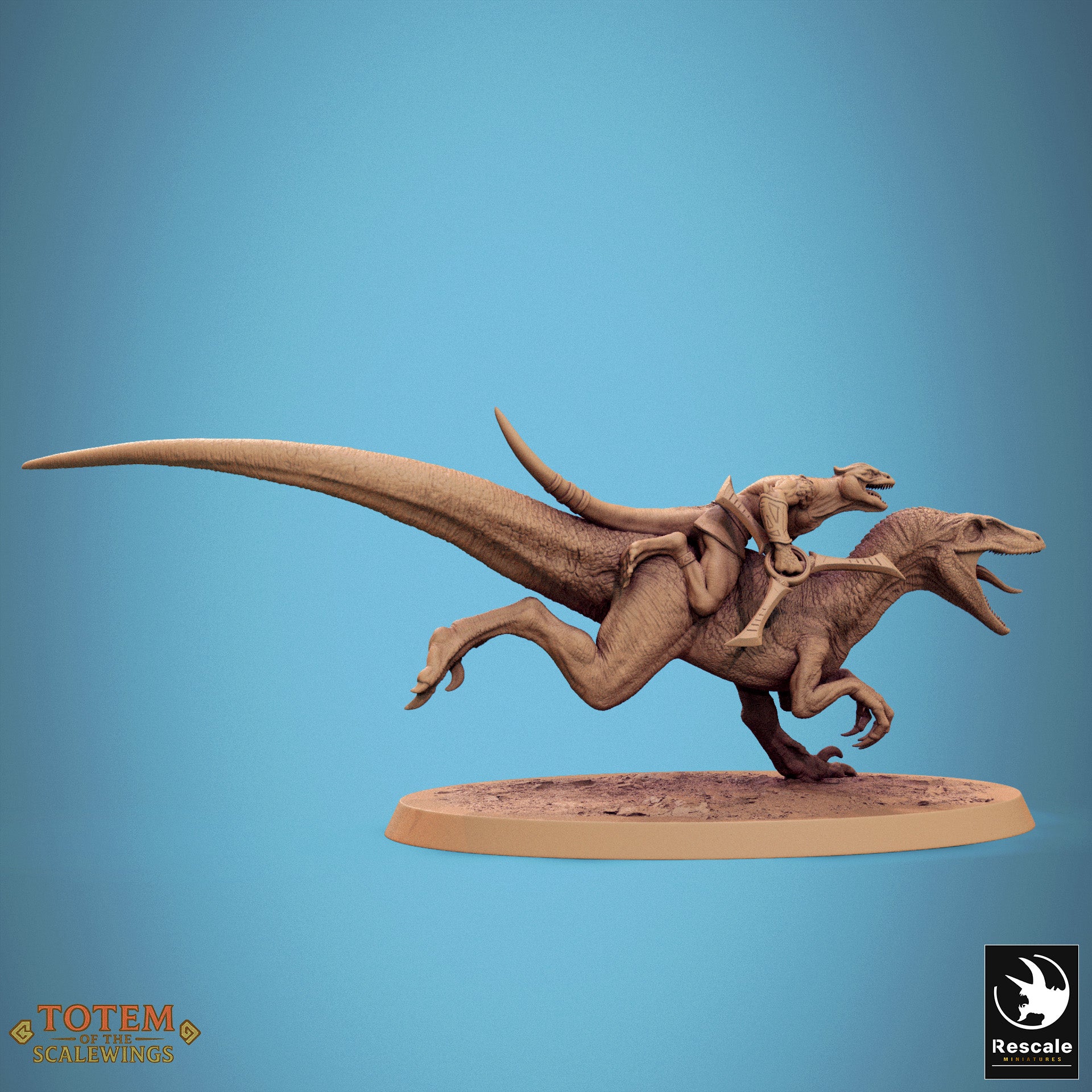 Jurassic Velociraptor - aus der Reihe Totem of the Scalewings von Rescale Miniatures