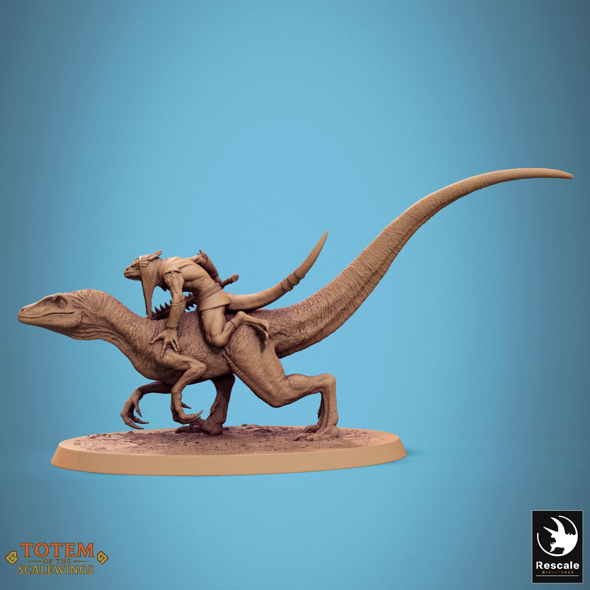 Jurassic Velociraptor - aus der Reihe Totem of the Scalewings von Rescale Miniatures