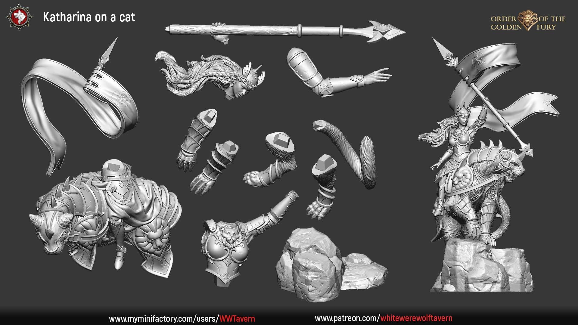 Katharina on a Cat - aus der Reihe Order of the golden Fury von White Werewolf Tavern