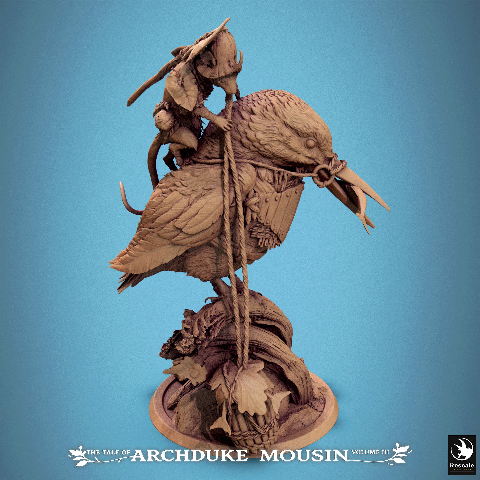 Mouse on Kingfisher Fishing - Tales of Archduke Mousin III - Rescale Miniatures