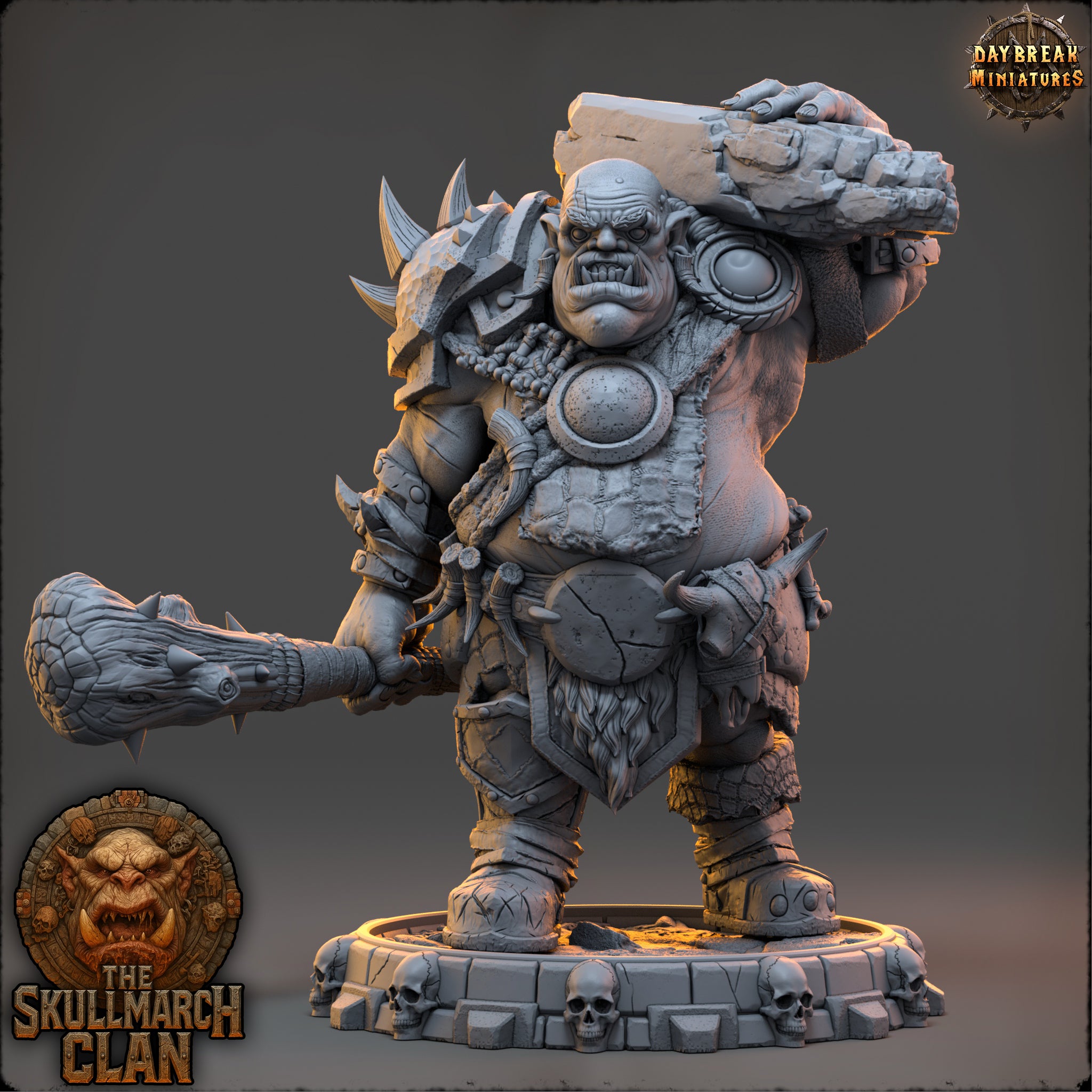 Ogres - de la série Les Ogres Mammouths de la Montagne du Crâne par Daybreak Miniatures