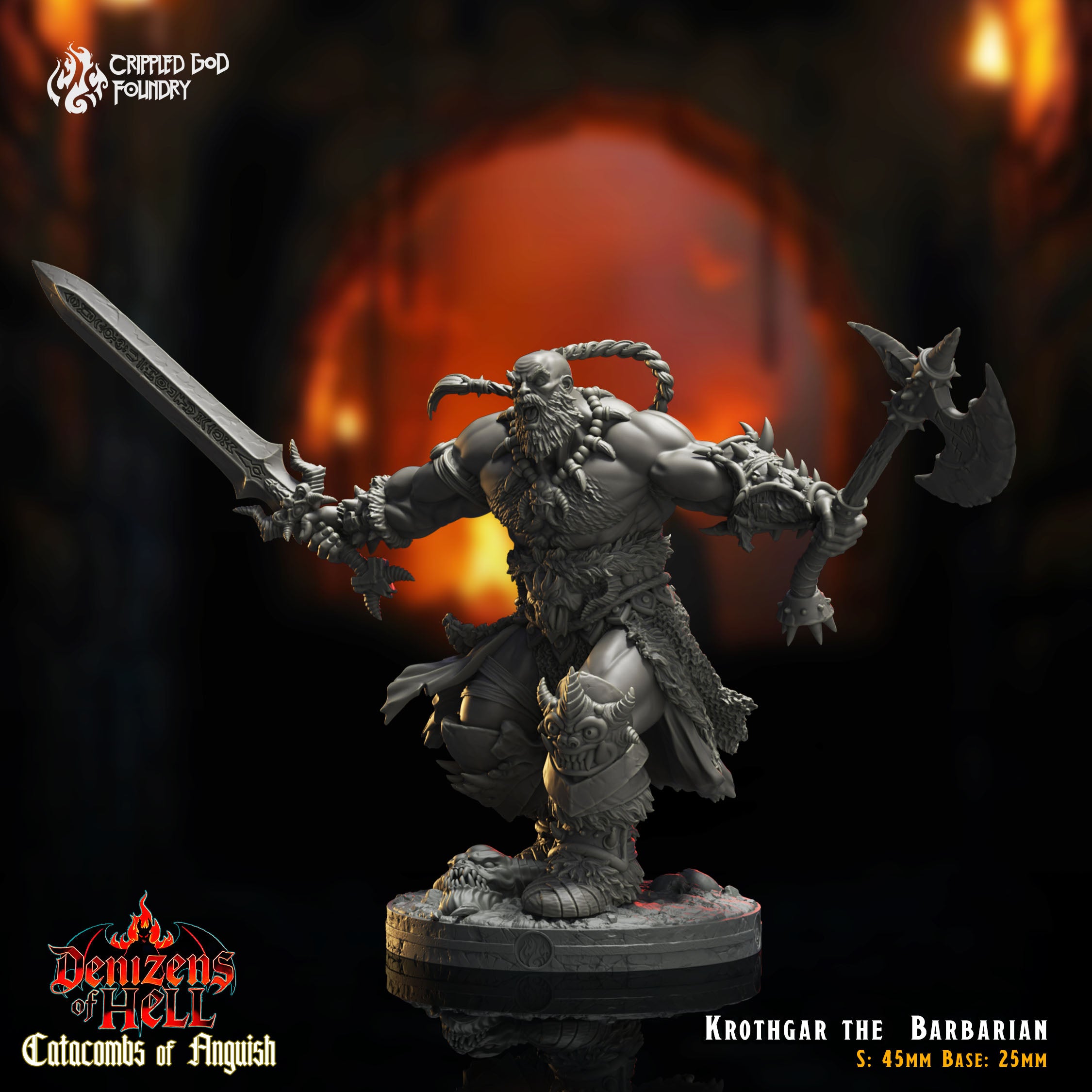 Krothgar the Barbarian - aus der Reihe Catacombs of Anquish von Crippled God Foundry