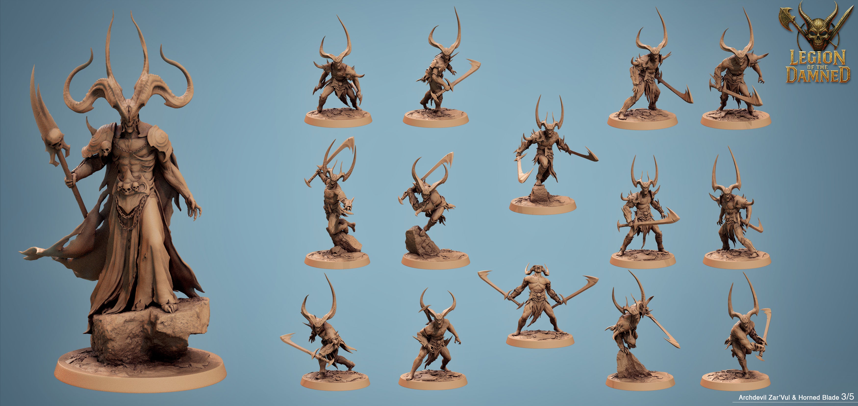 Horned Blade - aus der Reihe Legion of the Damned von Rescale Miniatures