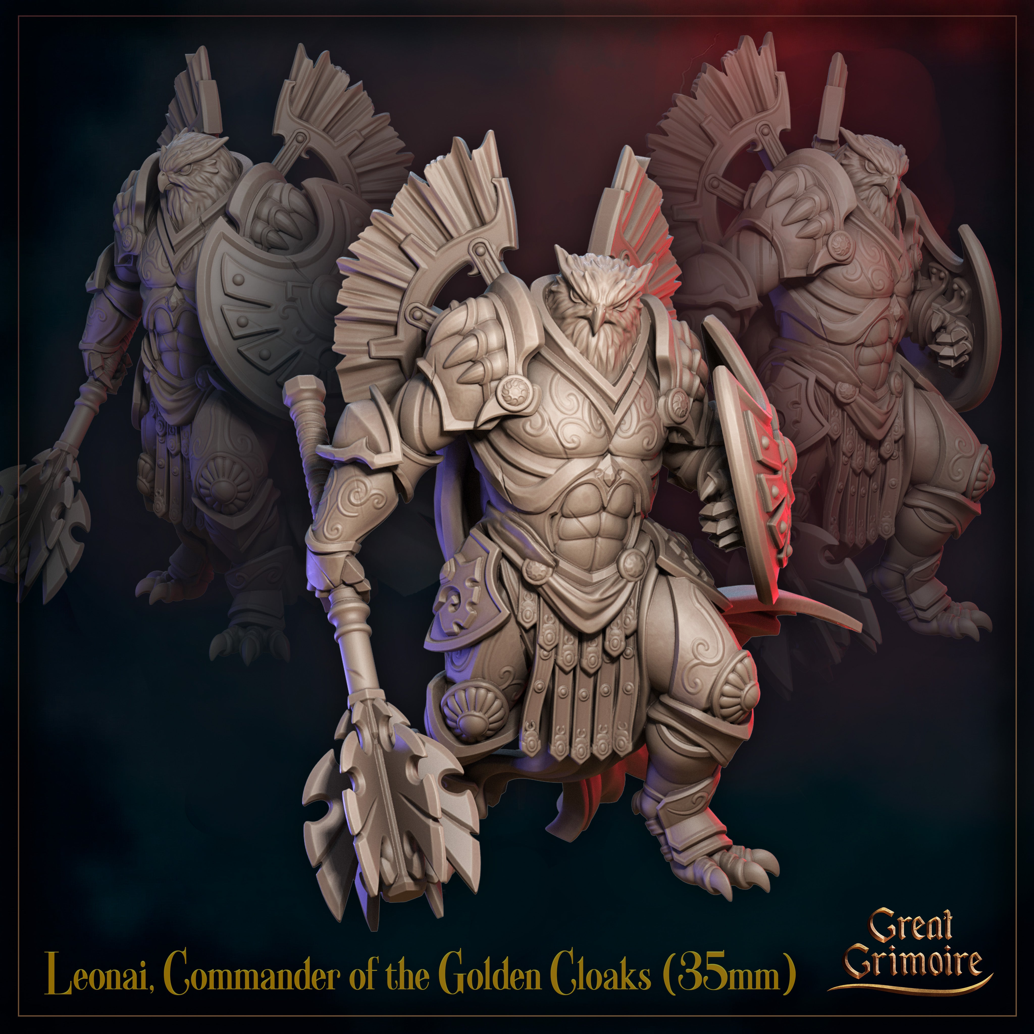 Leonai, Commander of the Golden Cloaks - aus der Reihe Sunfall War von Great Grimoire