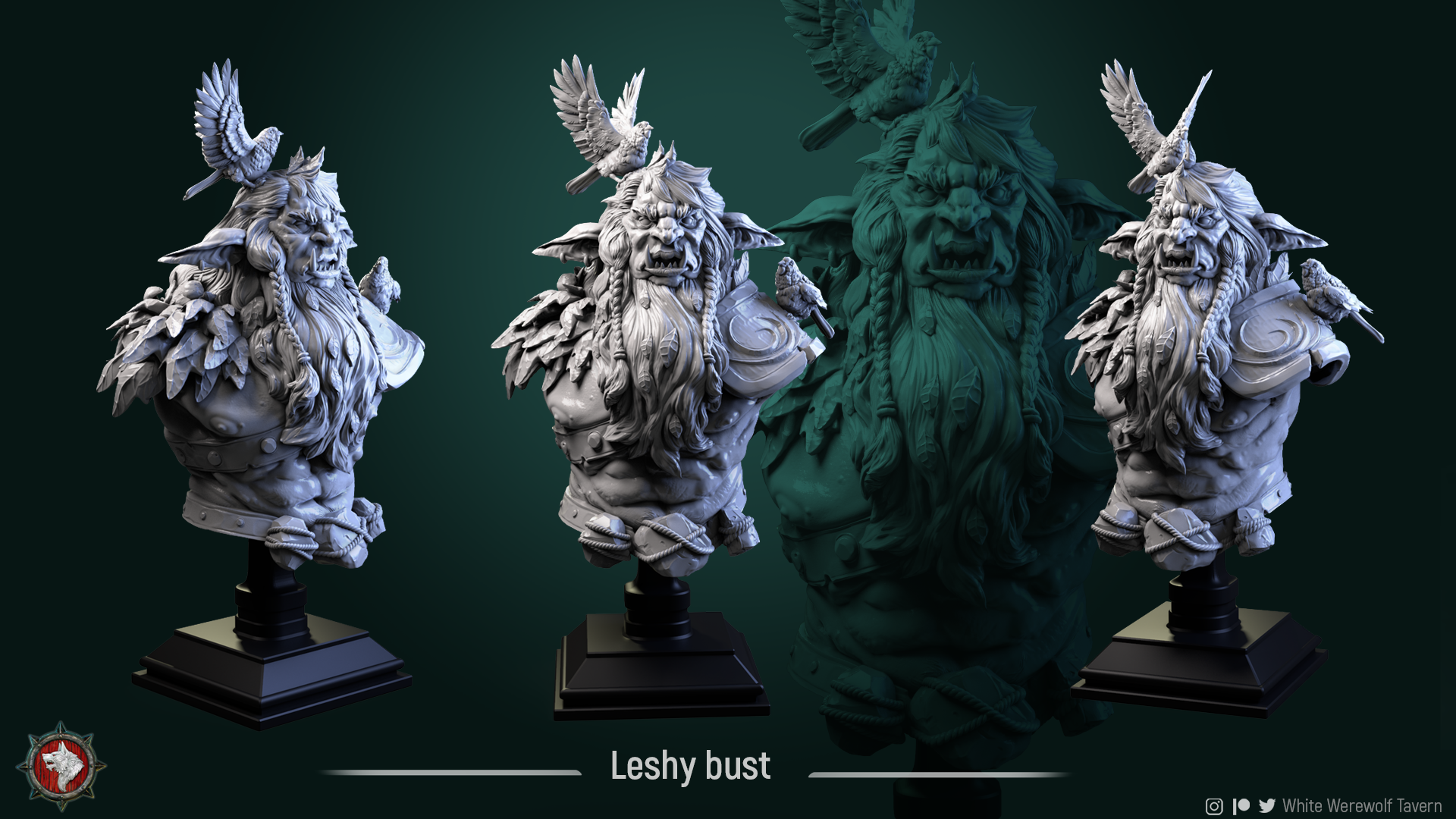 Leshy - Bust aus der Reihe Elven Veil von White Werewolf Tavern