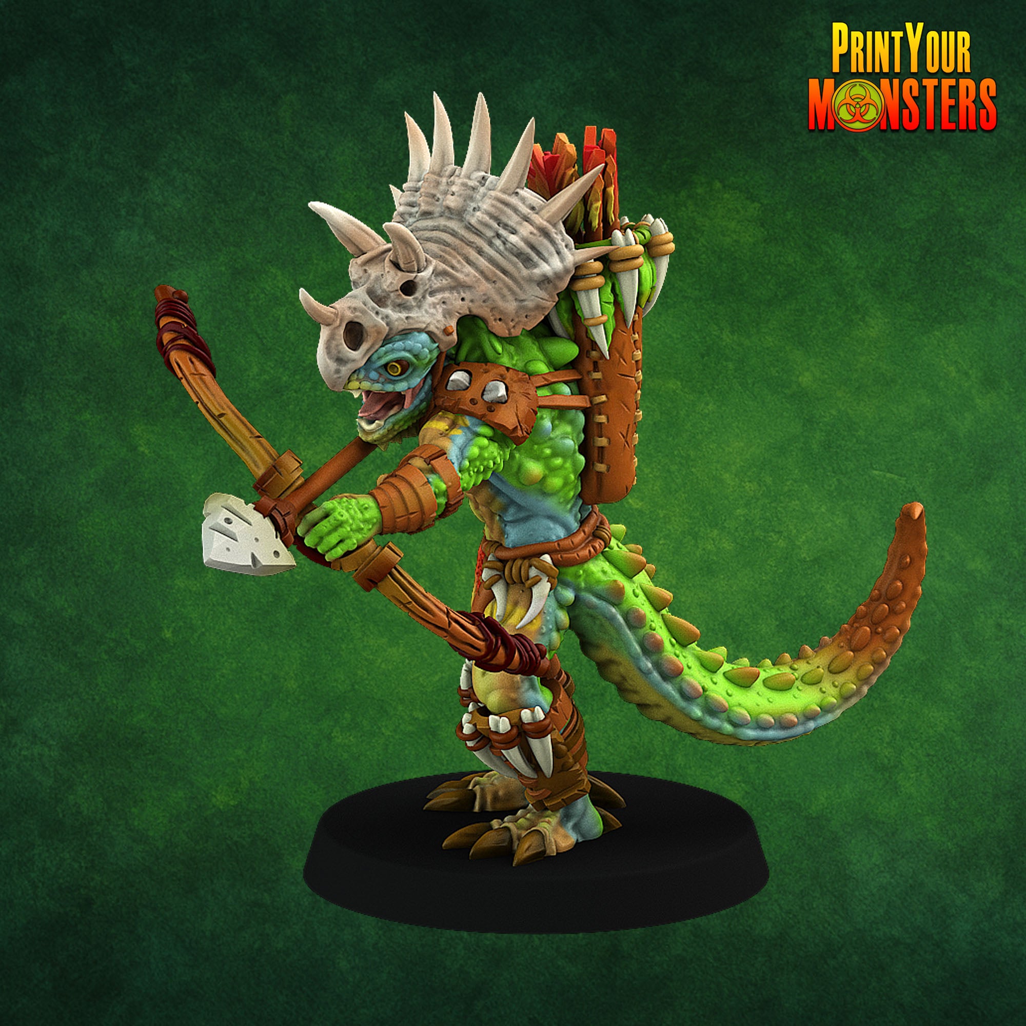 Lizardfolk - aus der Reihe Lizardmen Pack von Print Your Monsters