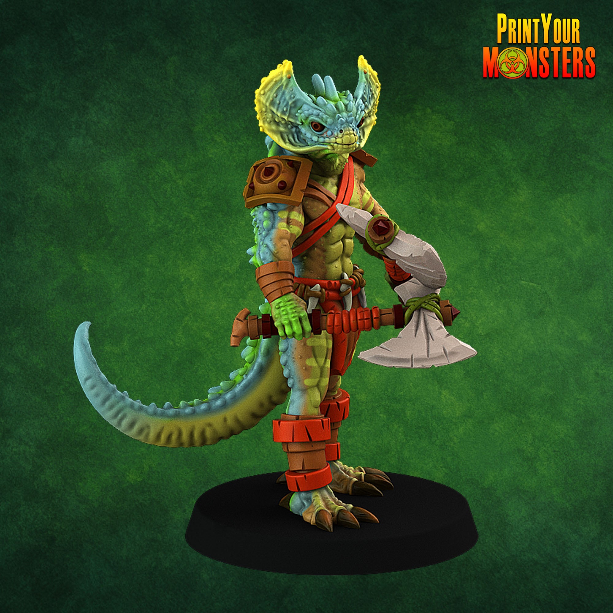Lizardfolk - aus der Reihe Lizardmen Pack von Print Your Monsters