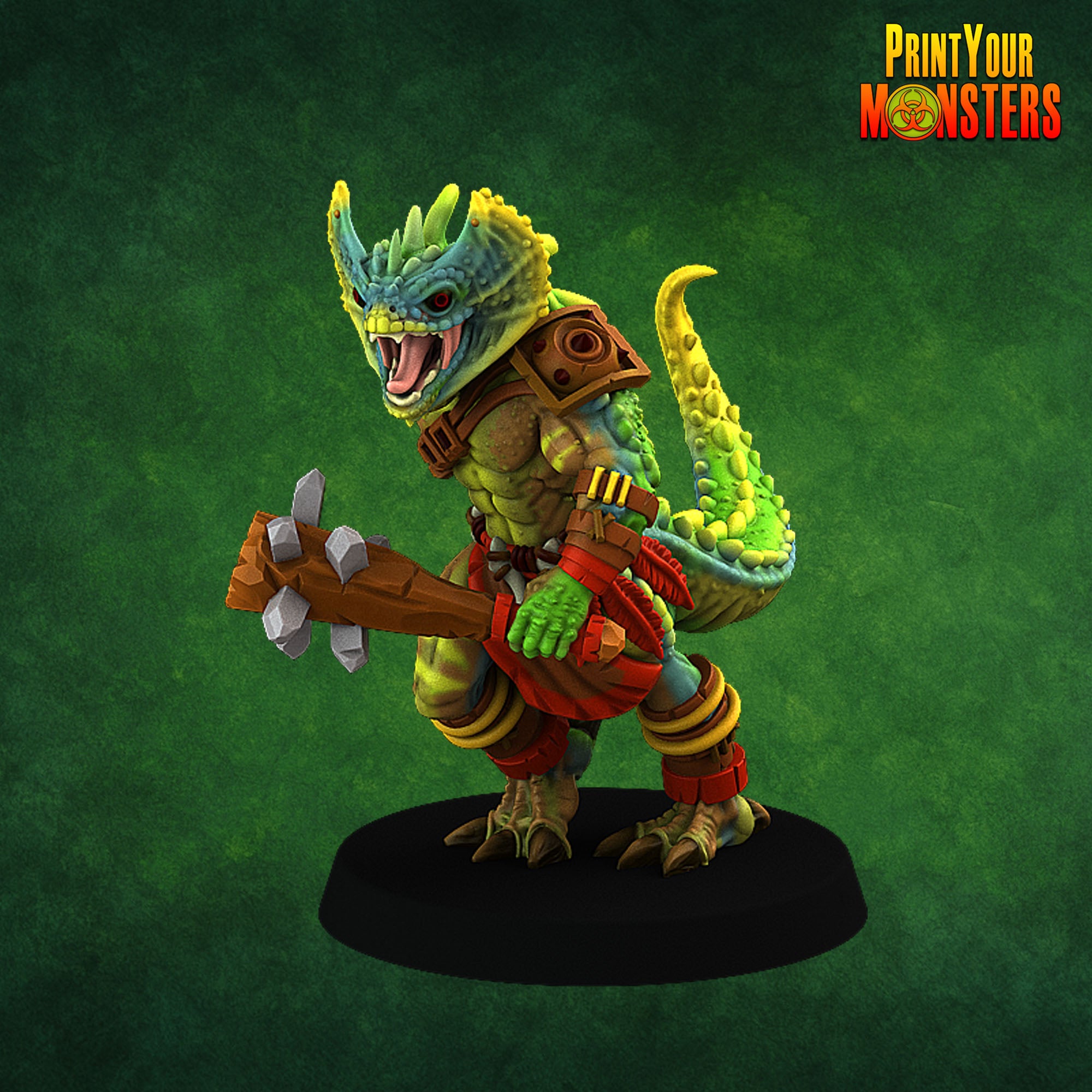 Lizardfolk - aus der Reihe Lizardmen Pack von Print Your Monsters