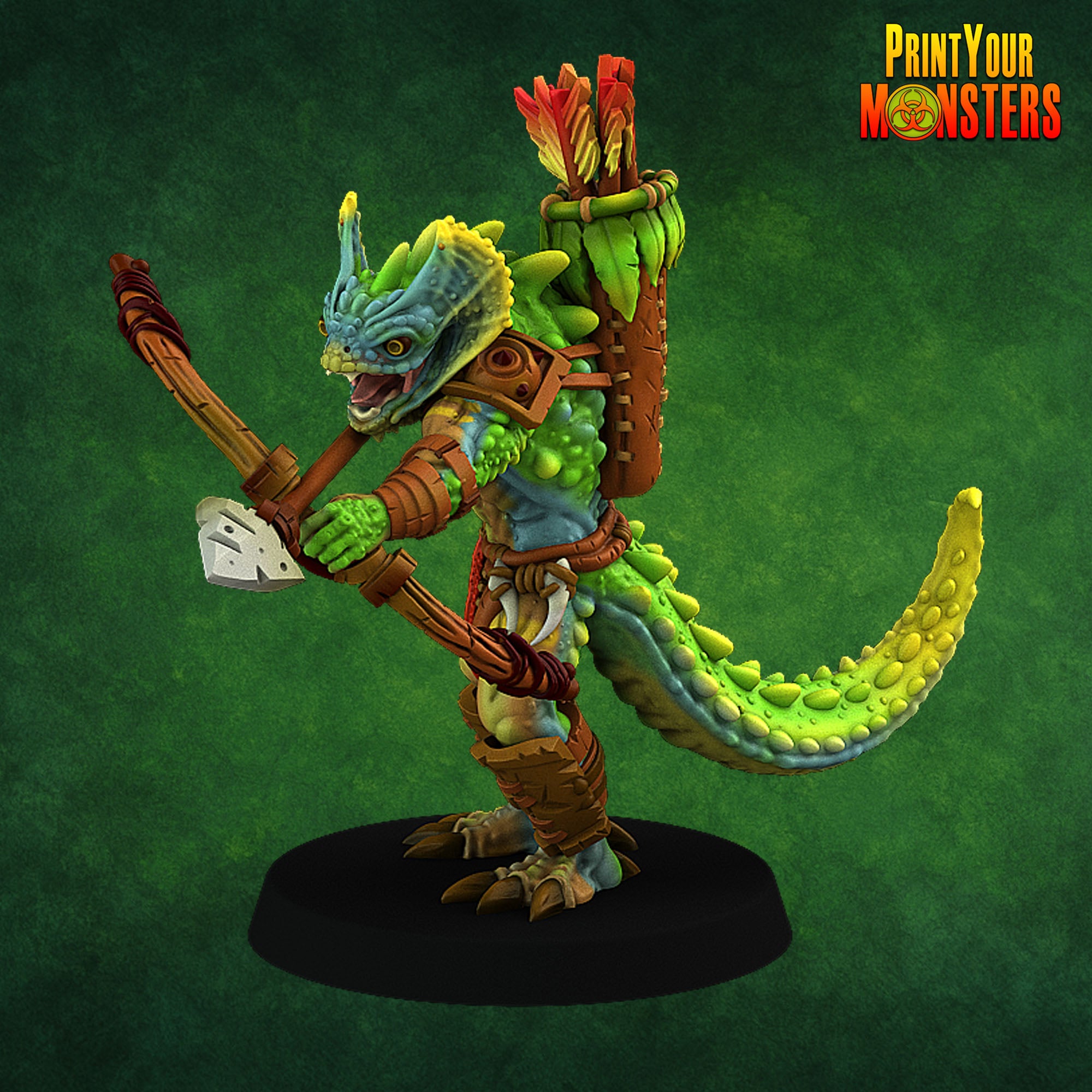 Lizardfolk - aus der Reihe Lizardmen Pack von Print Your Monsters