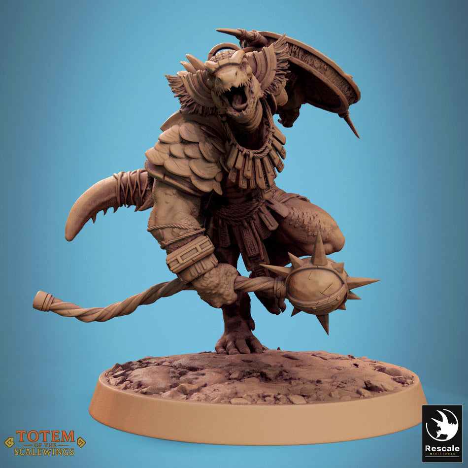 Lizardman Warfang - aus der Reihe Totem of the Scalewings von Rescale Miniatures