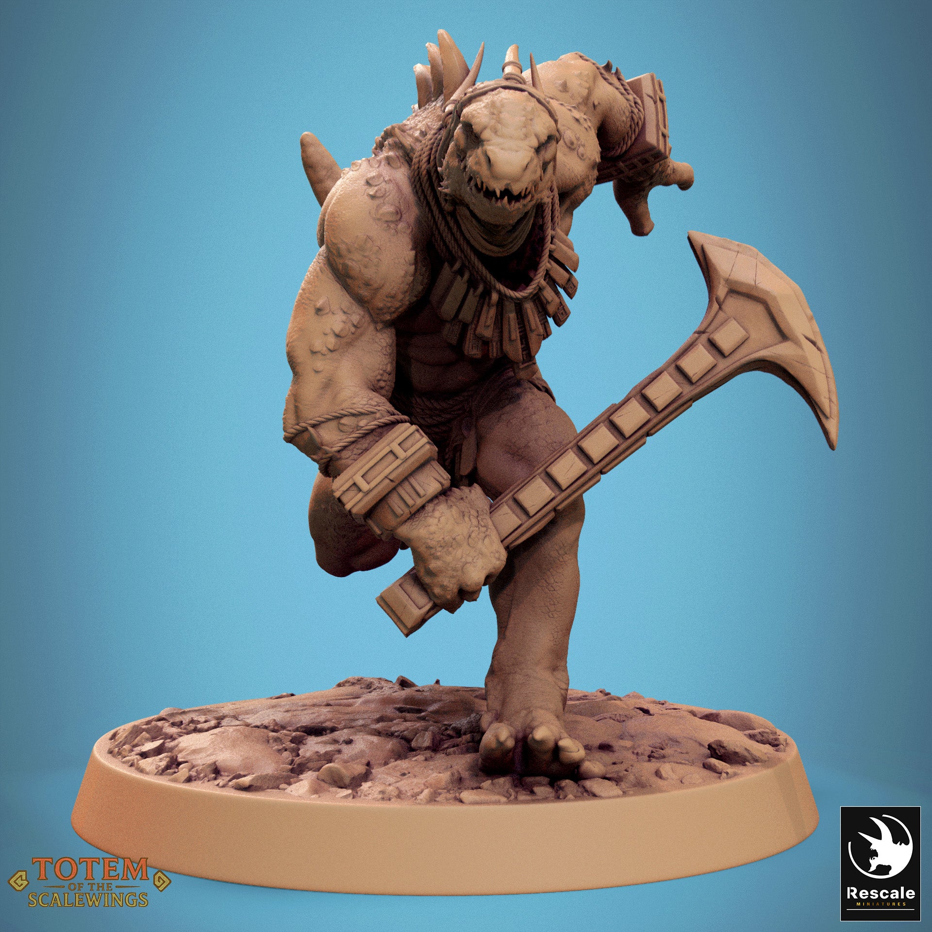 Lizardman Warfang - aus der Reihe Totem of the Scalewings von Rescale Miniatures