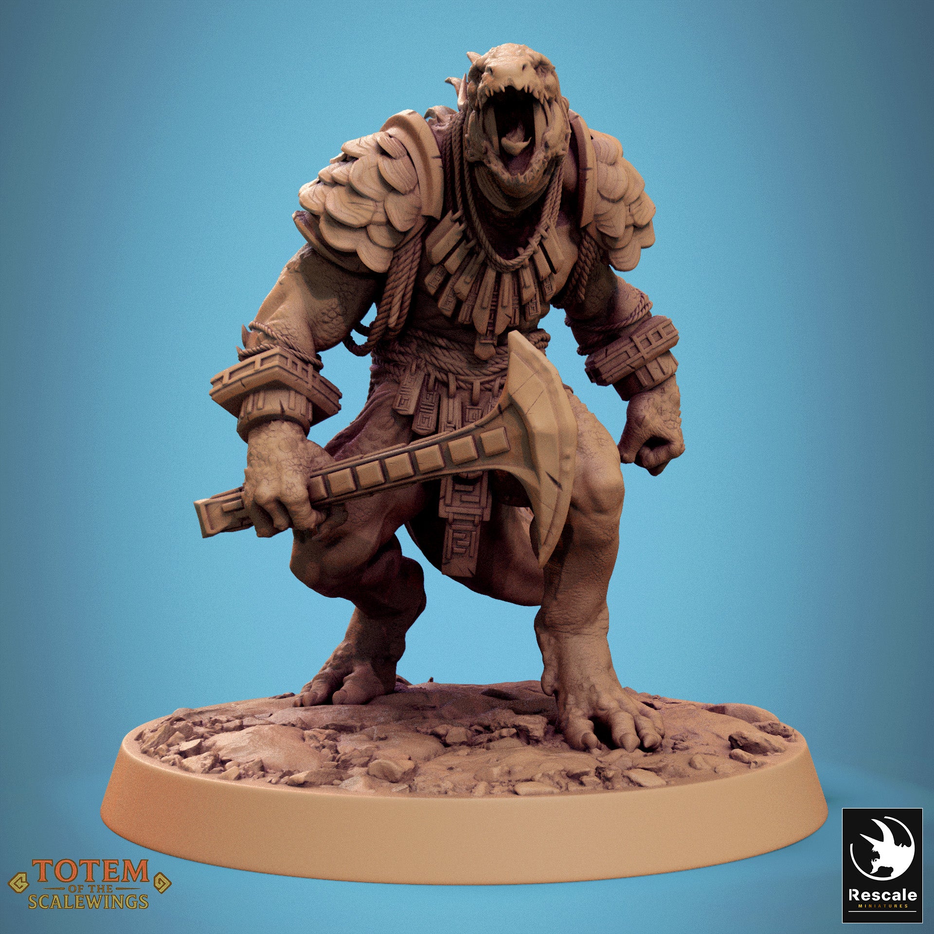 Lizardman Warfang - aus der Reihe Totem of the Scalewings von Rescale Miniatures