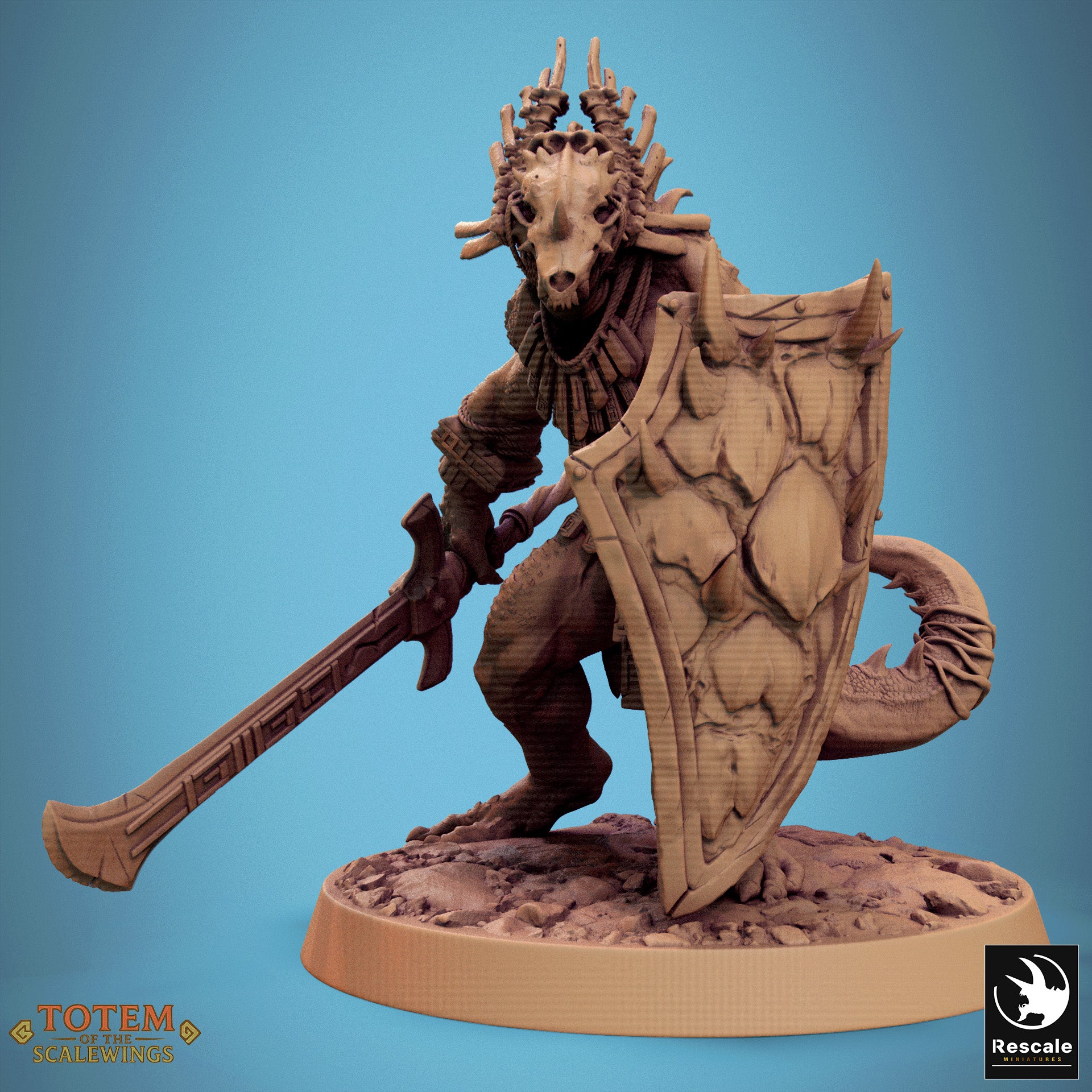 Lizardman Warfang - aus der Reihe Totem of the Scalewings von Rescale Miniatures