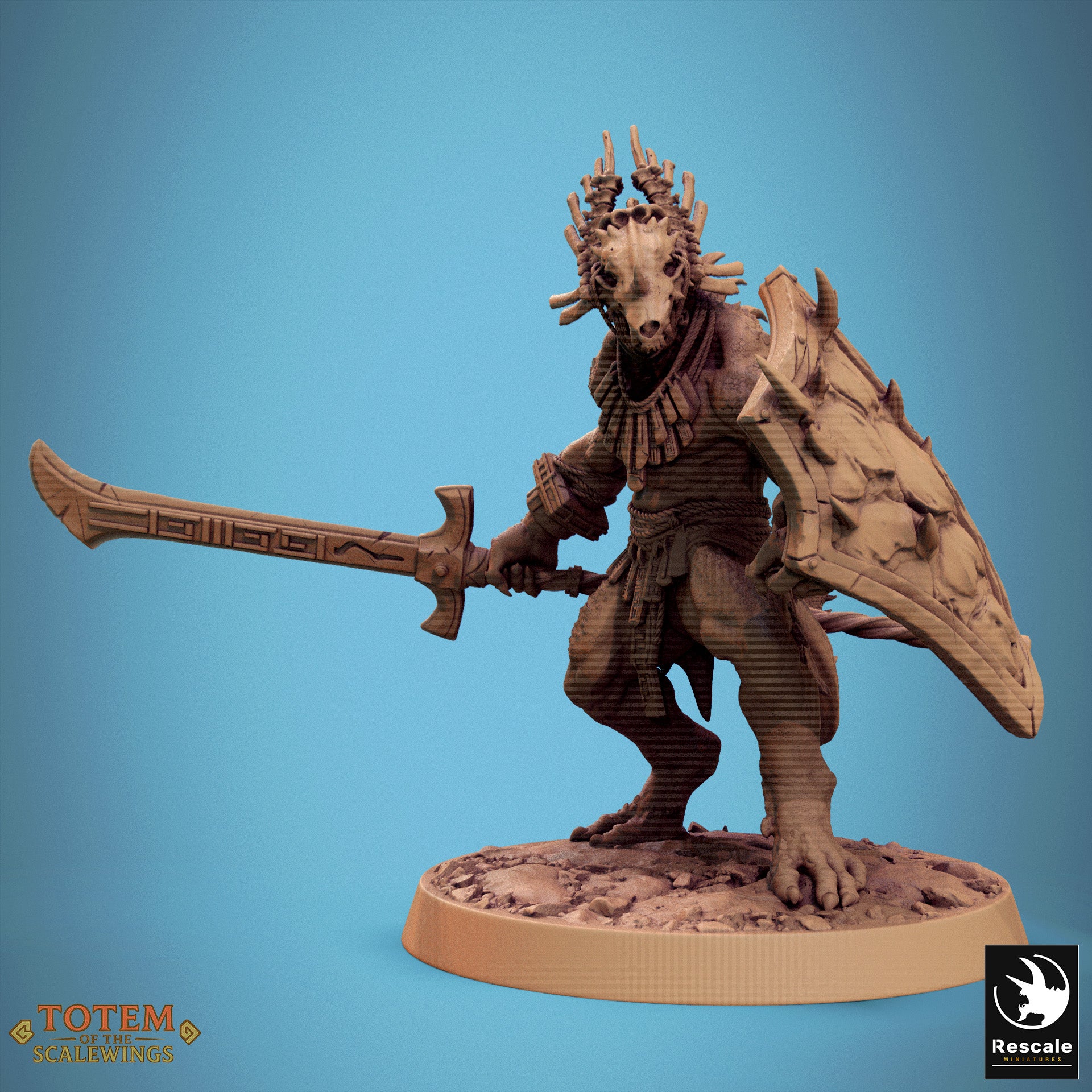 Lizardman Warfang - aus der Reihe Totem of the Scalewings von Rescale Miniatures