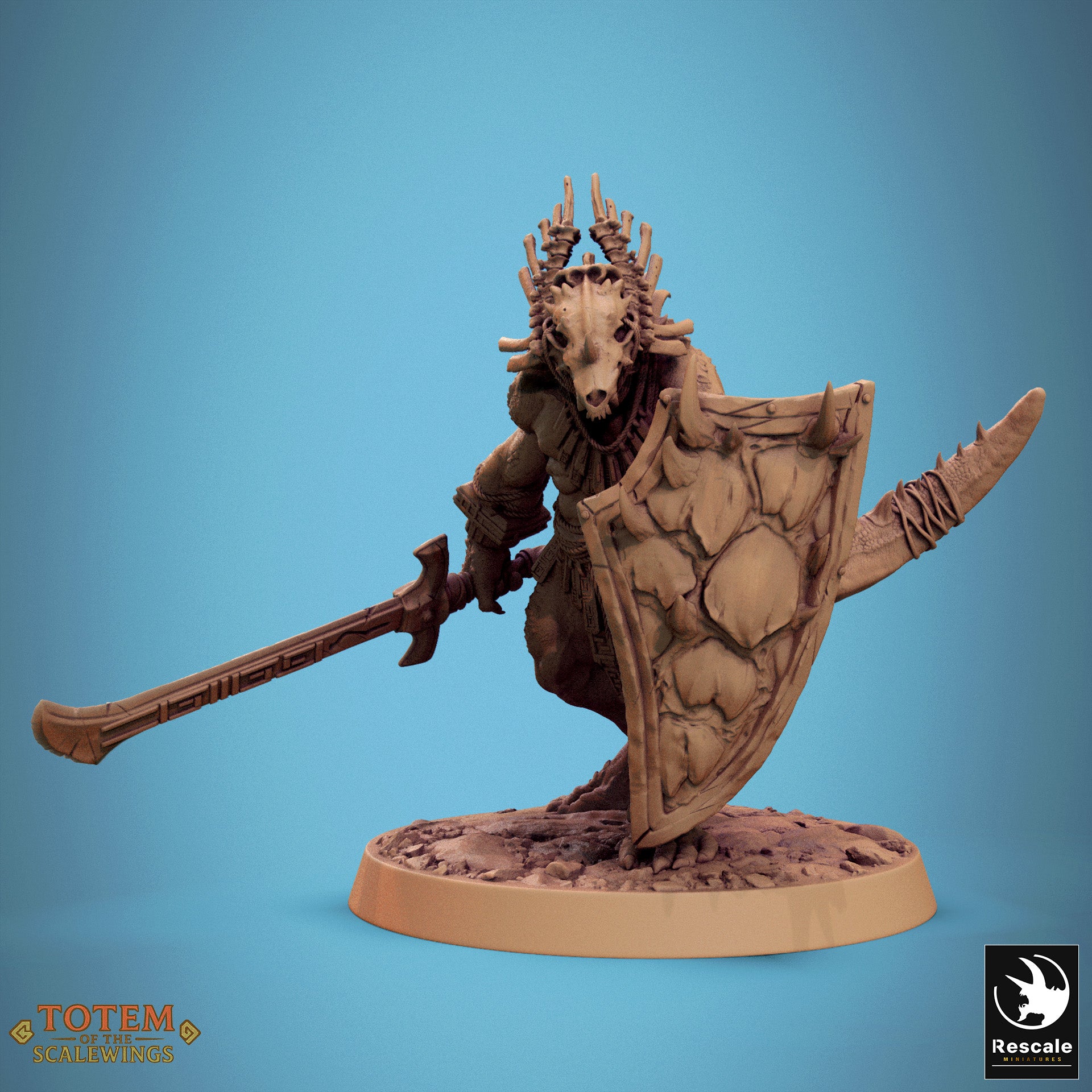 Lizardman Warfang - aus der Reihe Totem of the Scalewings von Rescale Miniatures
