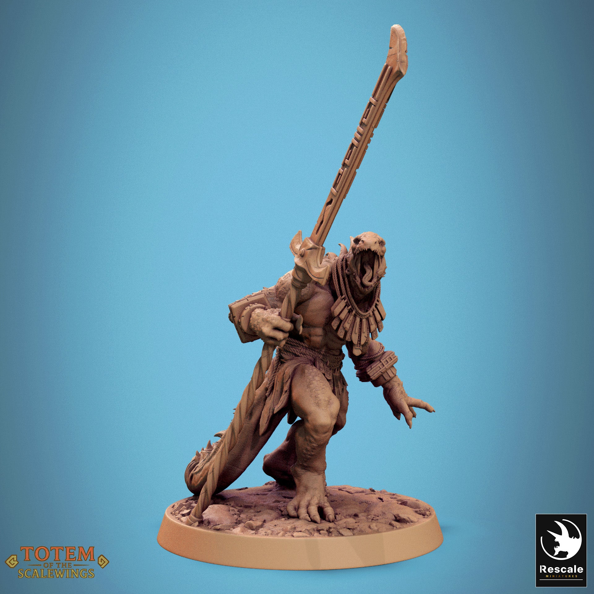 Lizardman Warfang - aus der Reihe Totem of the Scalewings von Rescale Miniatures