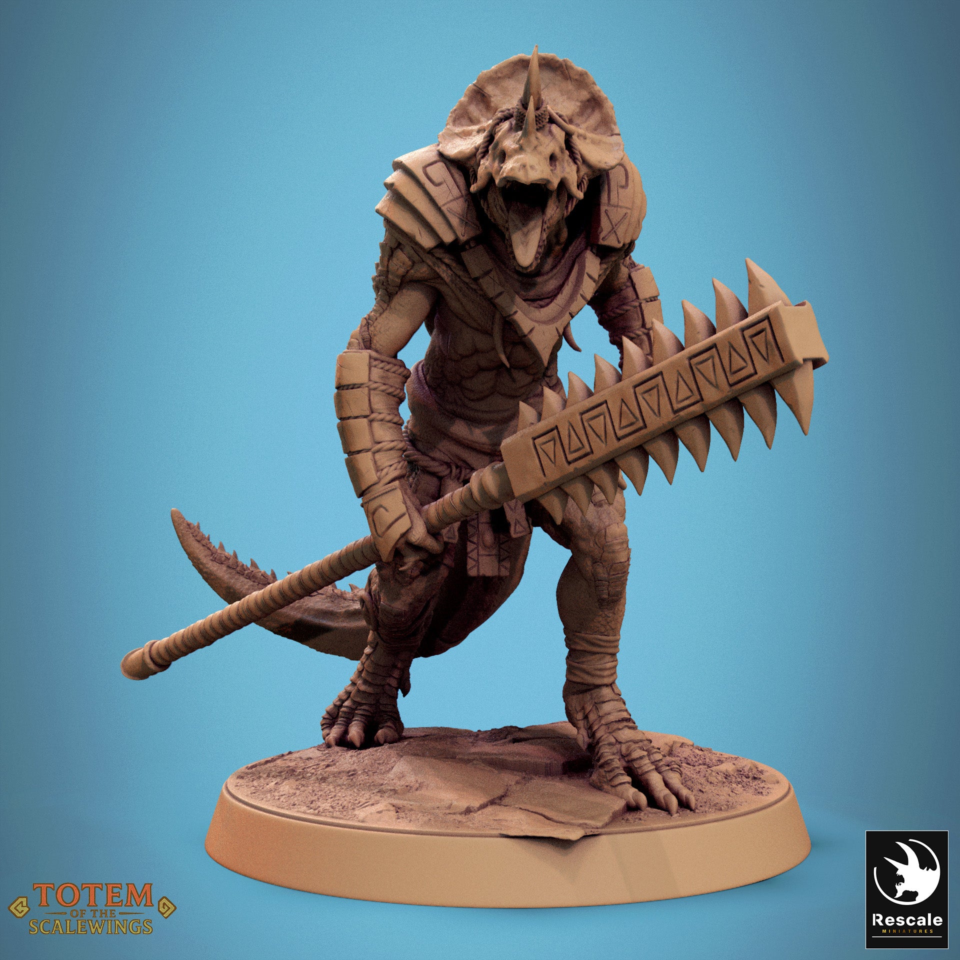 Lizardman Grimscale - aus der Reihe Totem of the Scalewings von Rescale Miniatures