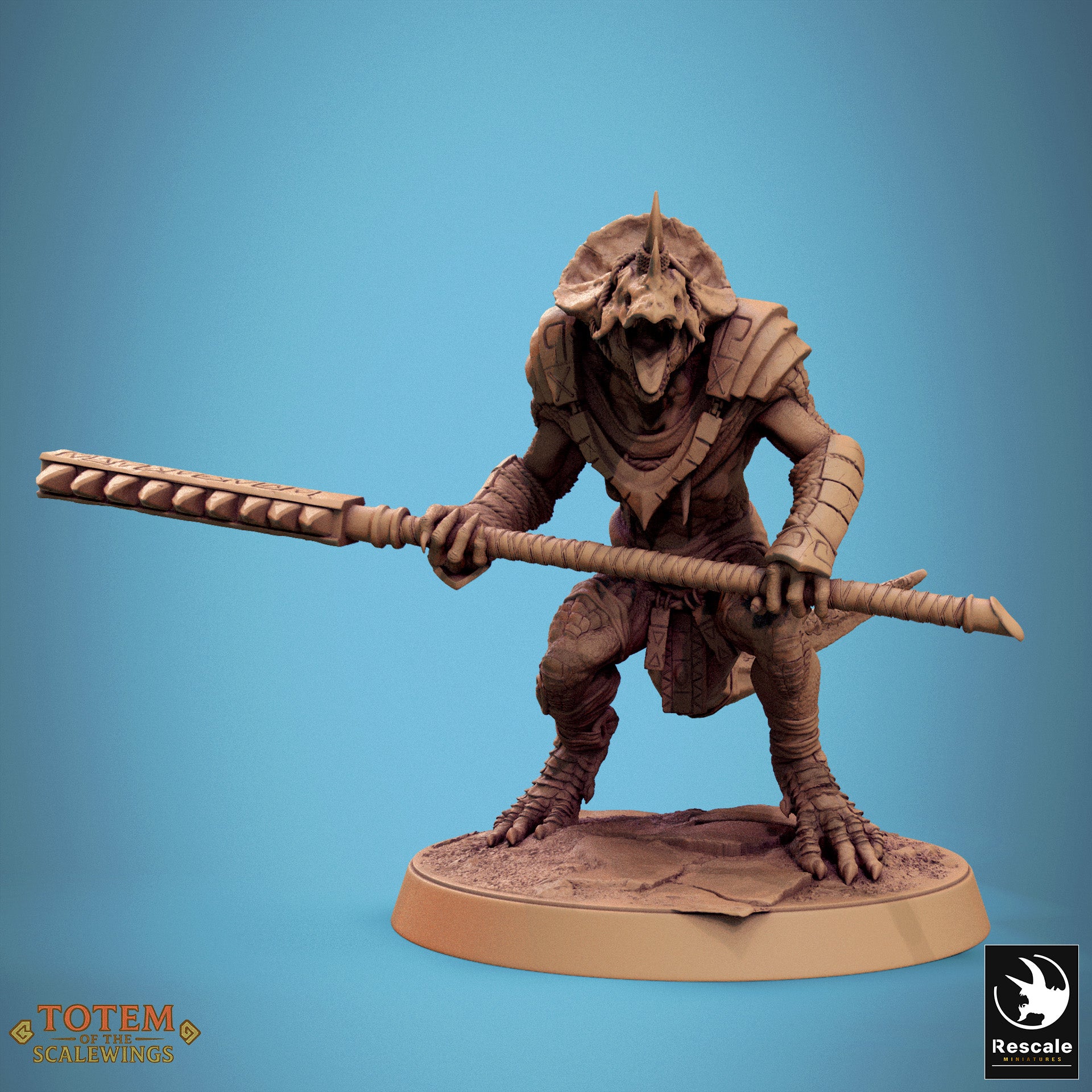 Lizardman Grimscale - aus der Reihe Totem of the Scalewings von Rescale Miniatures