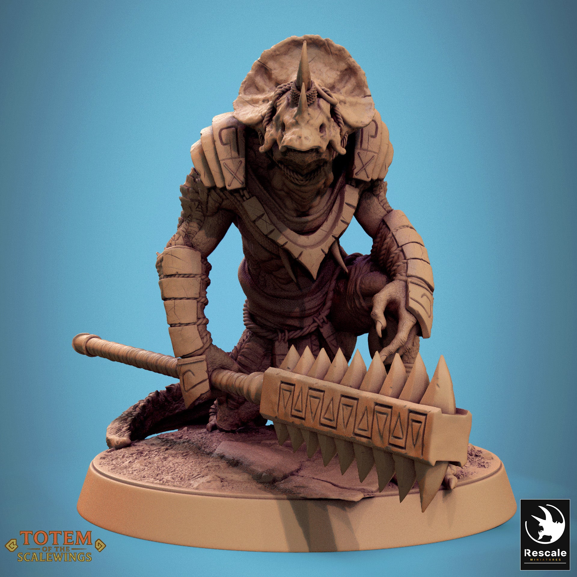 Lizardman Grimscale - aus der Reihe Totem of the Scalewings von Rescale Miniatures
