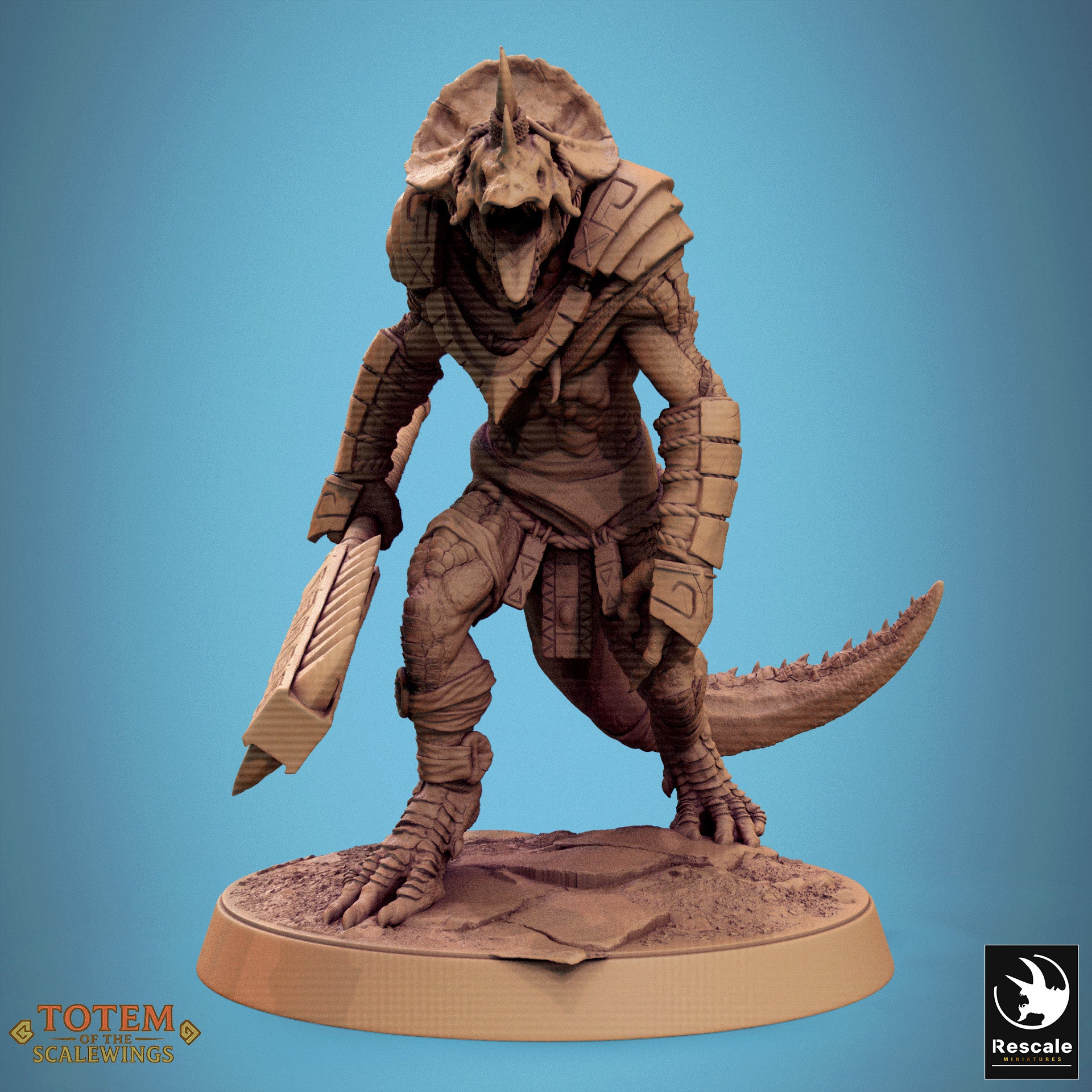 Lizardman Grimscale - aus der Reihe Totem of the Scalewings von Rescale Miniatures