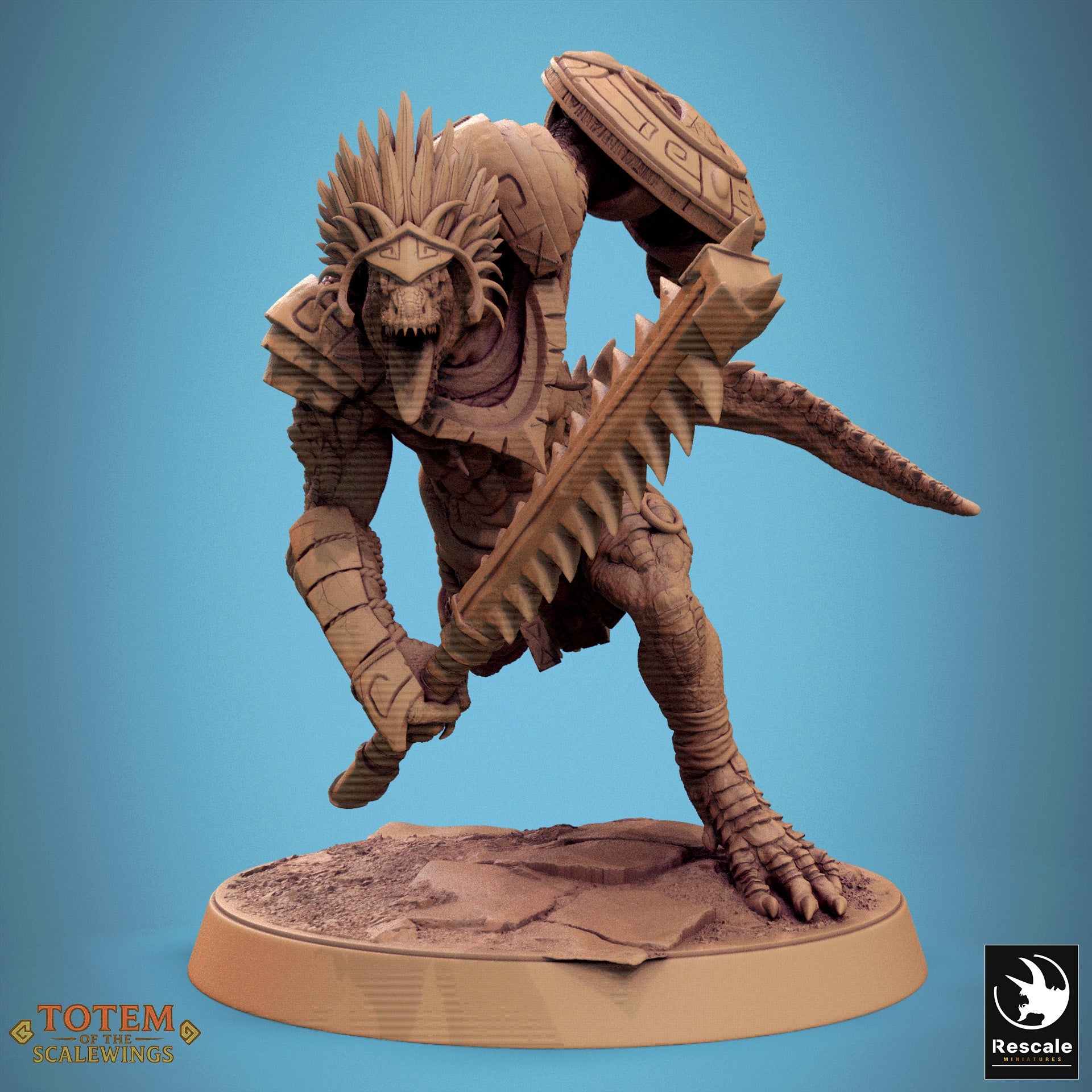 Lizardman Grimscale - aus der Reihe Totem of the Scalewings von Rescale Miniatures