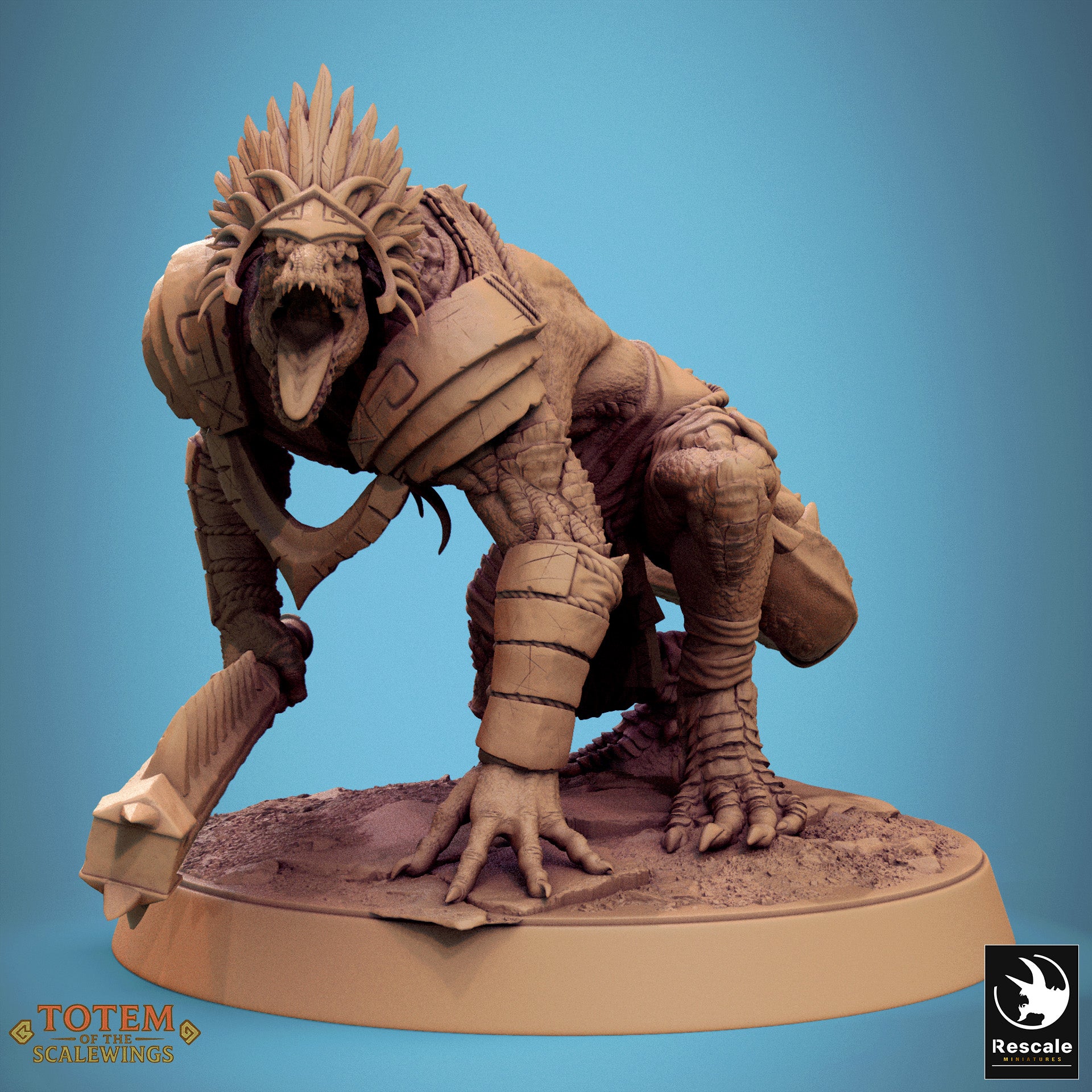 Lizardman Grimscale - aus der Reihe Totem of the Scalewings von Rescale Miniatures