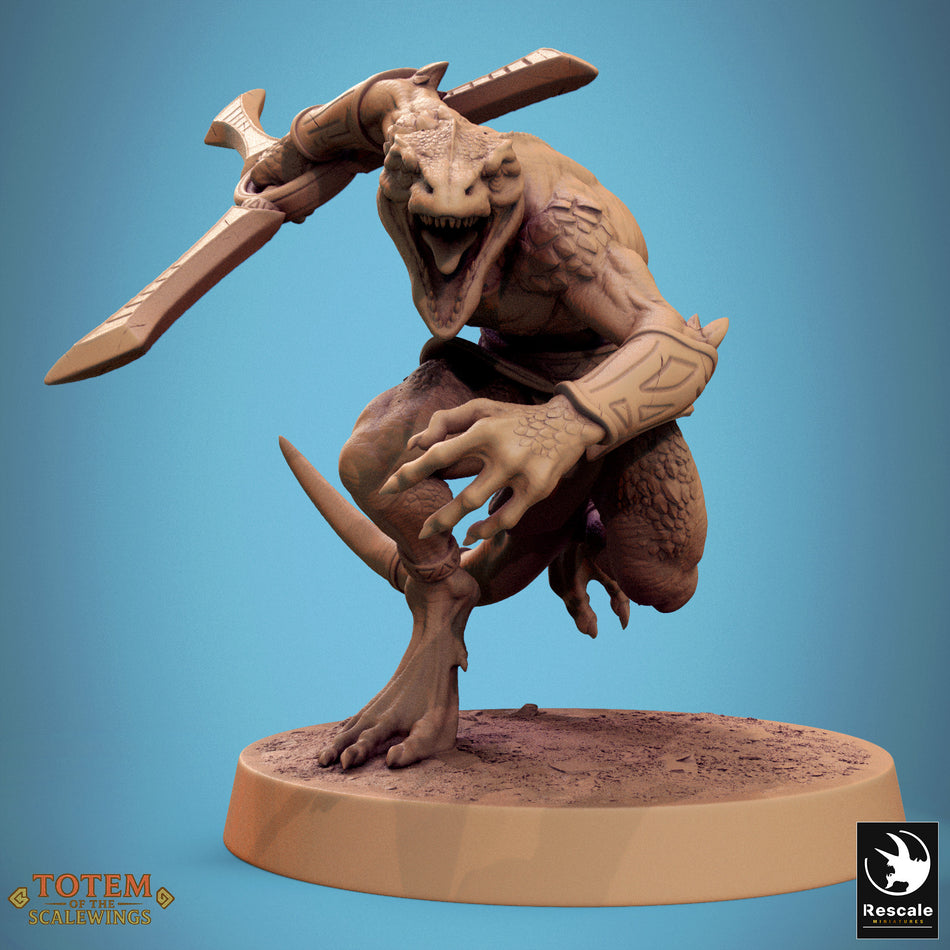 Lizardman Sneaky - aus der Reihe Totem of the Scalewings von Rescale Miniatures