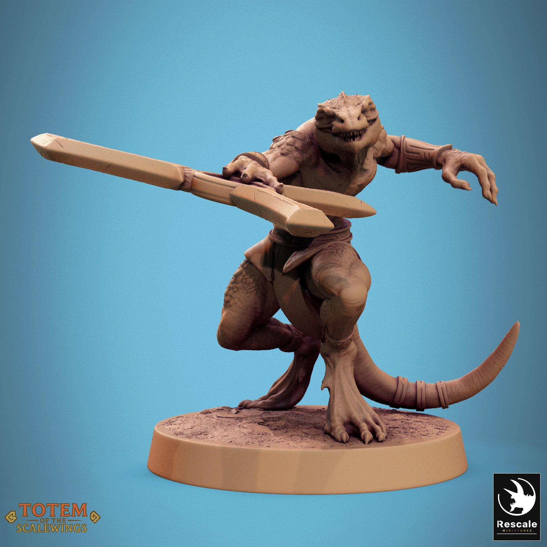 Lizardman Sneaky - aus der Reihe Totem of the Scalewings von Rescale Miniatures