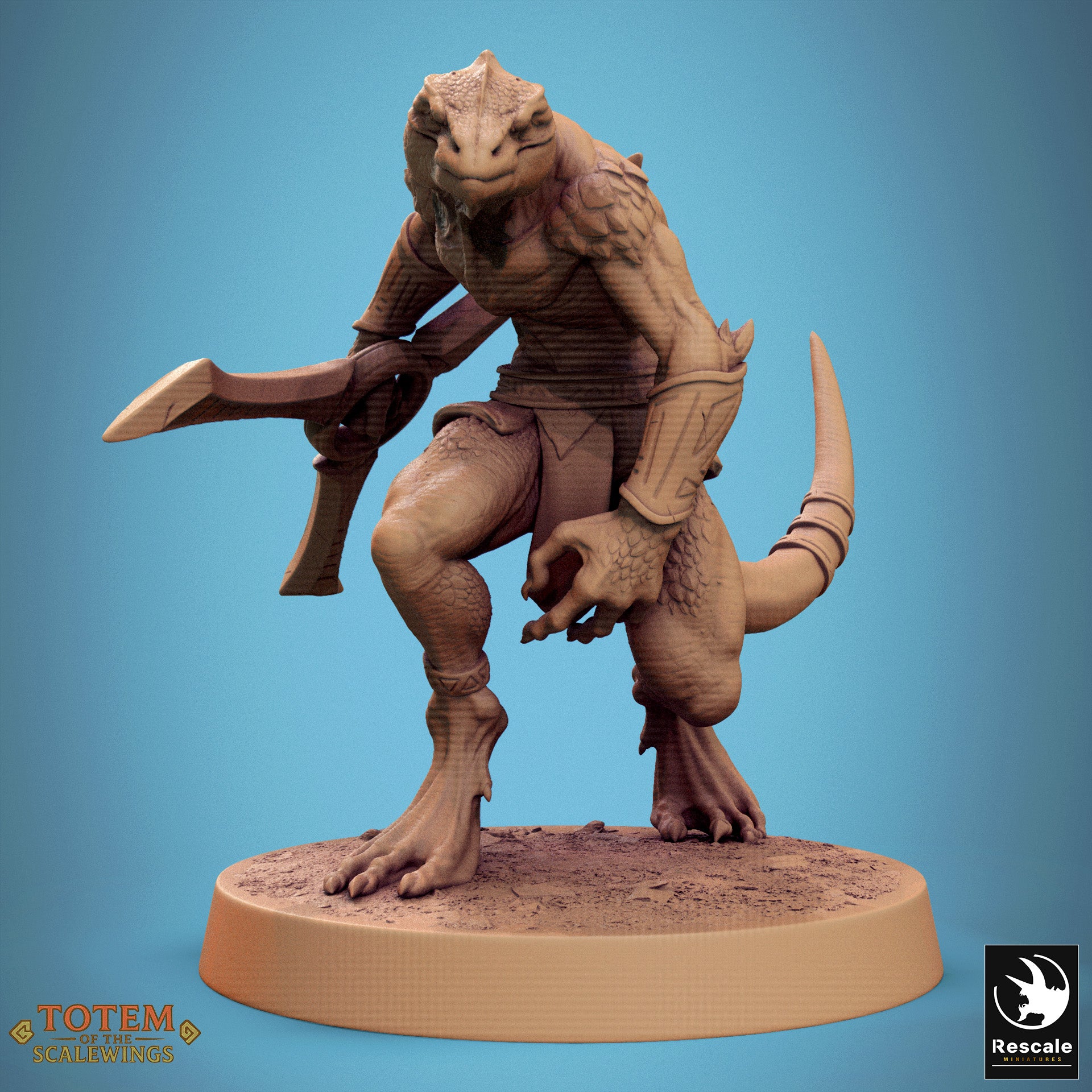 Lizardman Sneaky - aus der Reihe Totem of the Scalewings von Rescale Miniatures