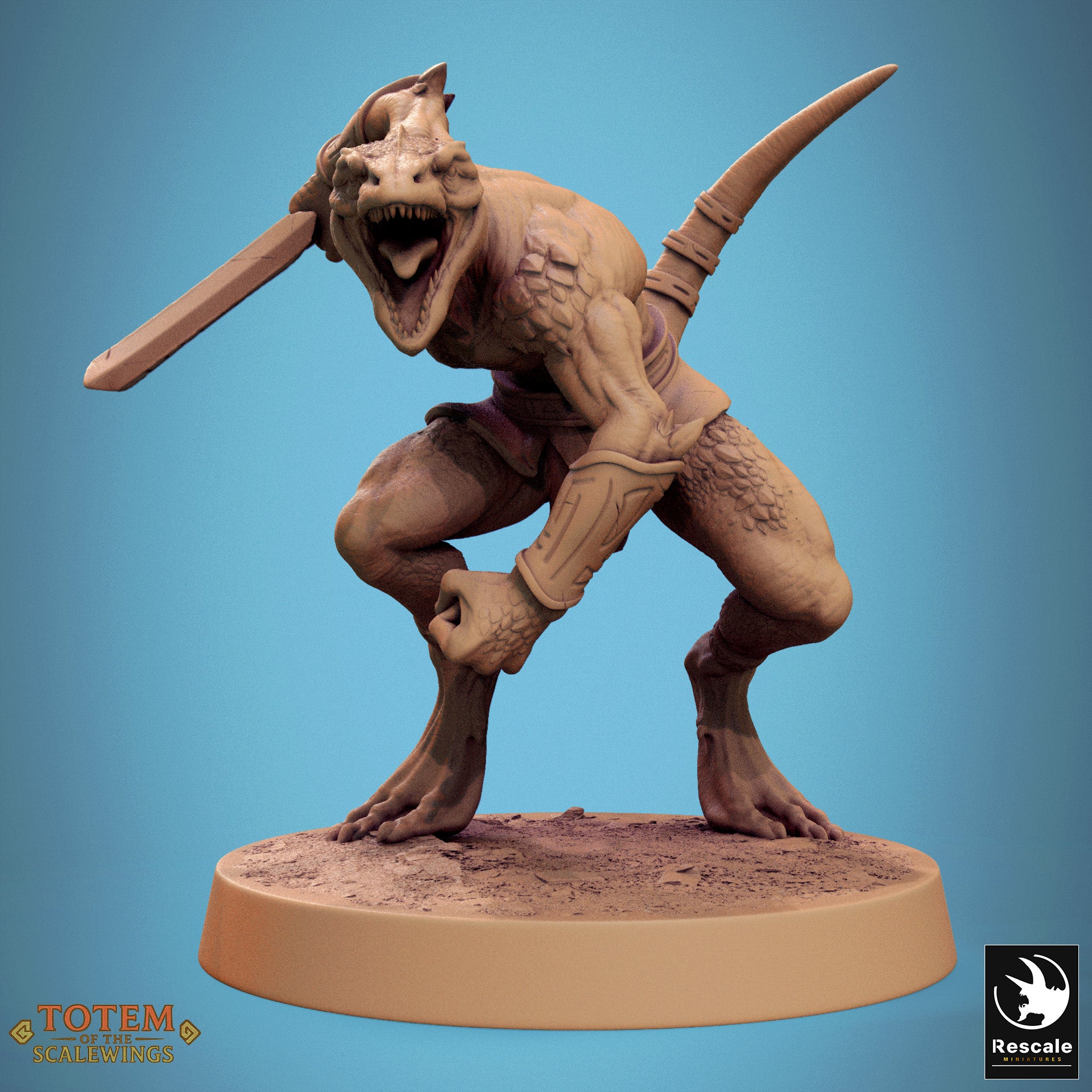 Lizardman Sneaky - aus der Reihe Totem of the Scalewings von Rescale Miniatures