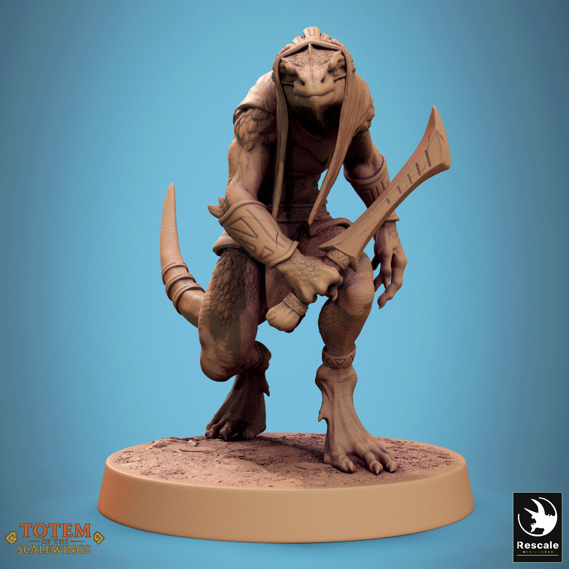 Lizardman Sneaky - aus der Reihe Totem of the Scalewings von Rescale Miniatures