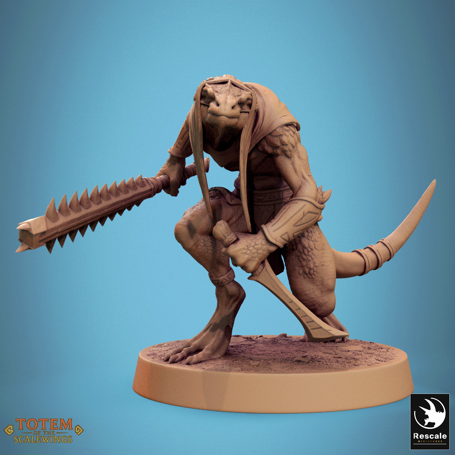 Lizardman Sneaky - aus der Reihe Totem of the Scalewings von Rescale Miniatures