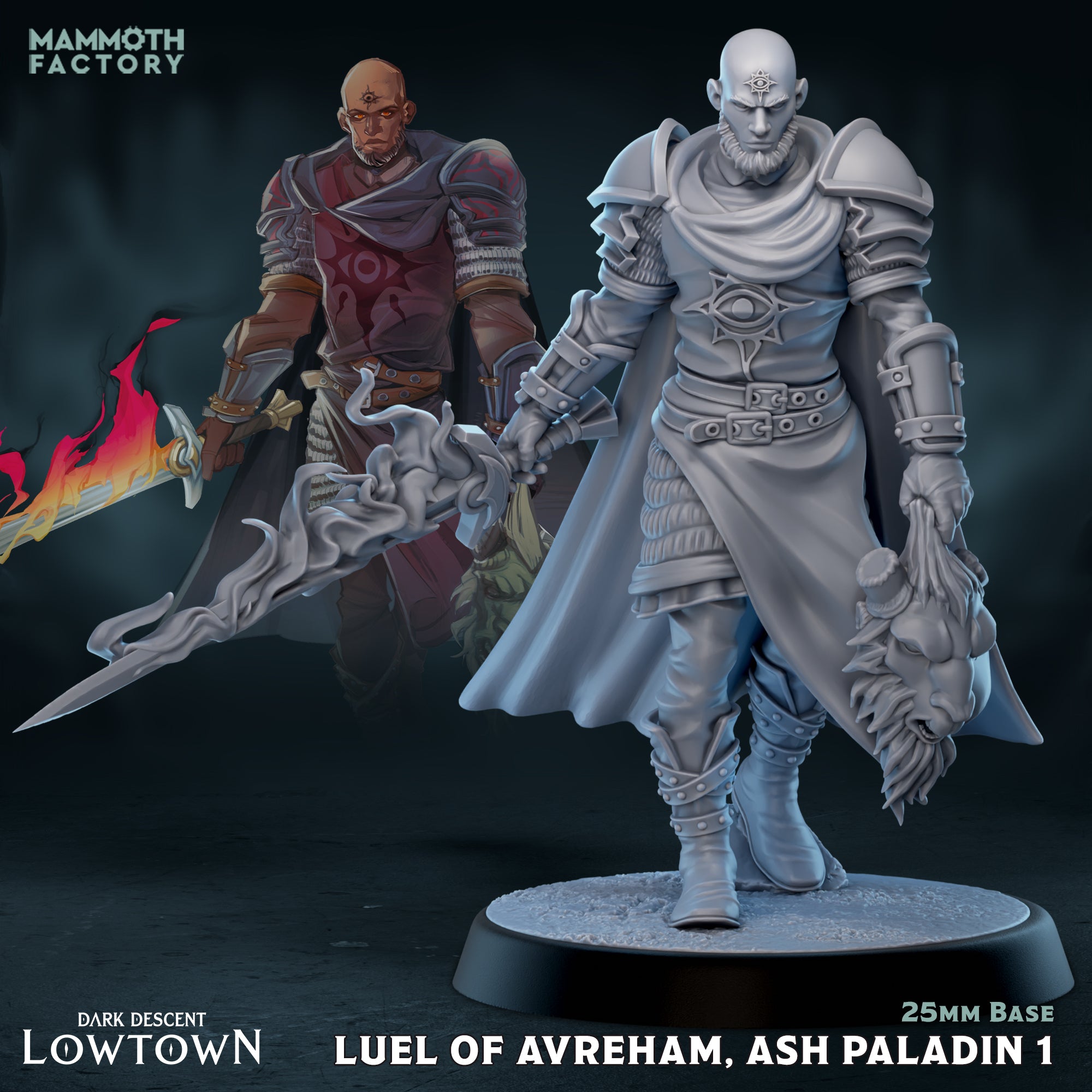 Luel of Avreham Ash Paladin - Lowtown - Dark Descent - Mammoth Factory