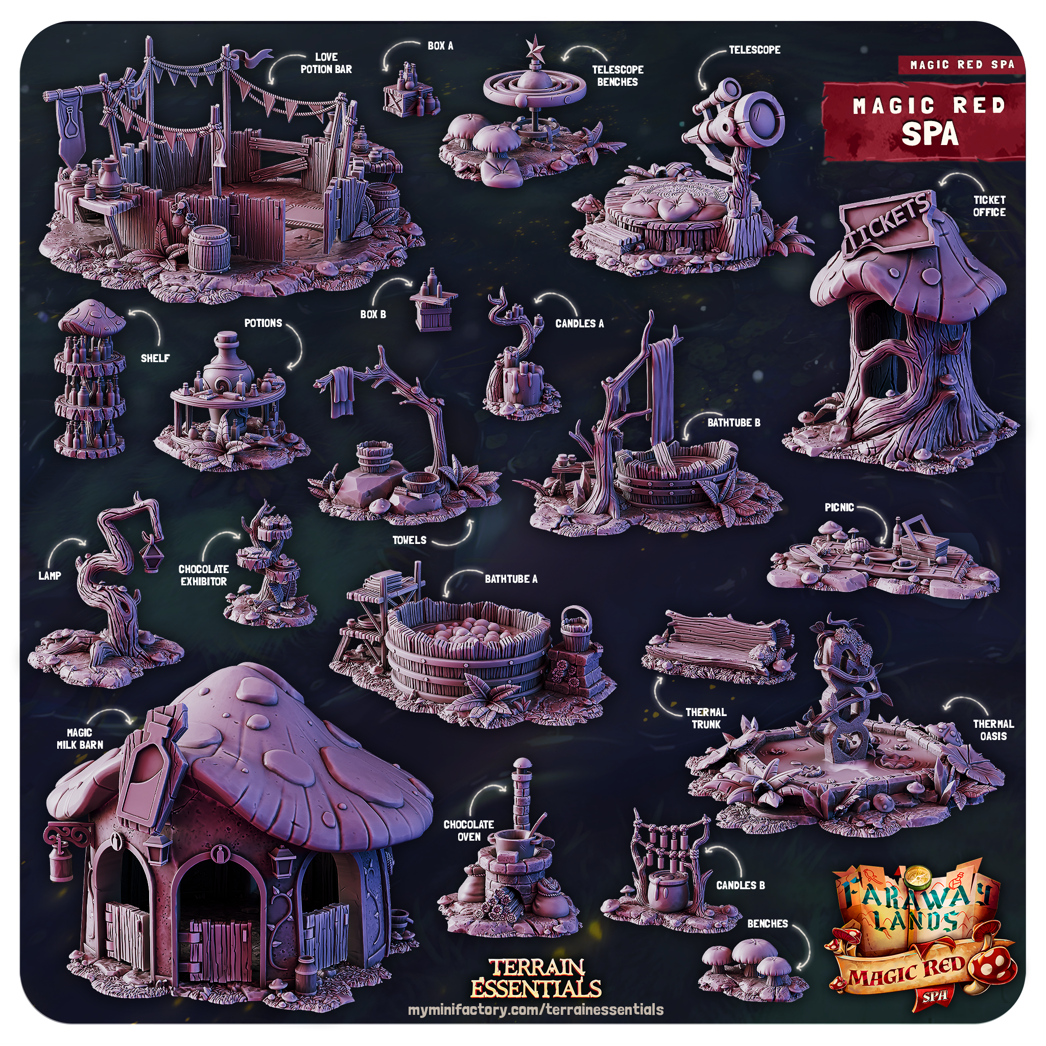 Magic Red Spa - von Terrain Essentials by Cast n Play