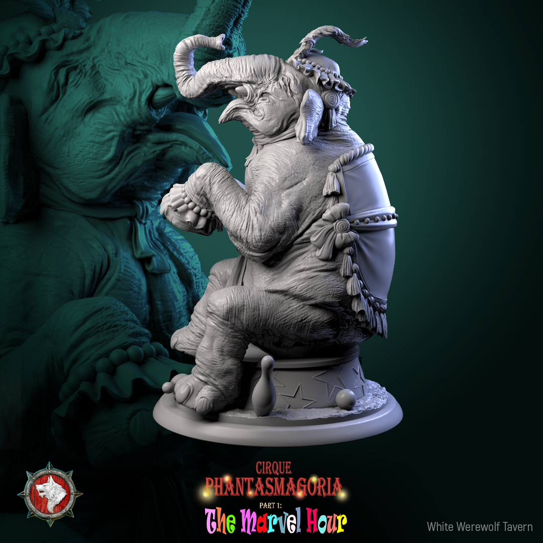 Mammouth merveilleux - de la série Cirque Phantasmagoria 1 par White Werewolf Tavern