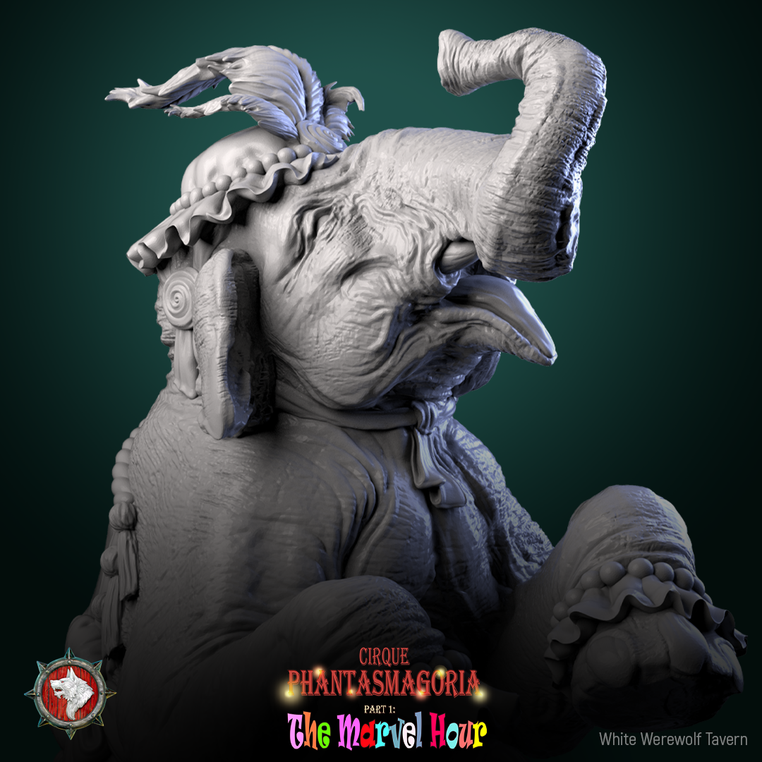 Mammouth merveilleux - de la série Cirque Phantasmagoria 1 par White Werewolf Tavern