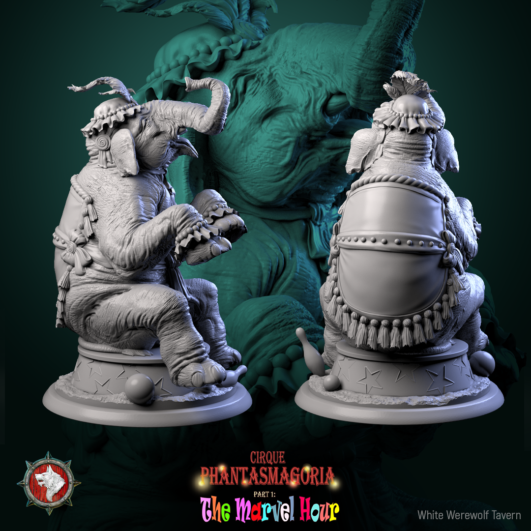 Mammouth merveilleux - de la série Cirque Phantasmagoria 1 par White Werewolf Tavern