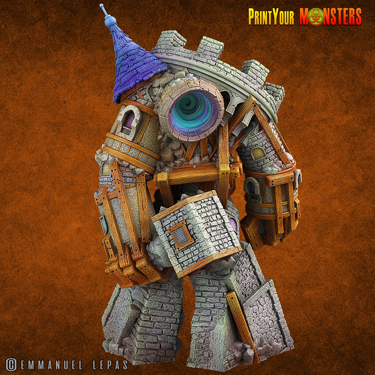 Medieval Construct Golem - aus der Reihe Golems von Print Your Monsters