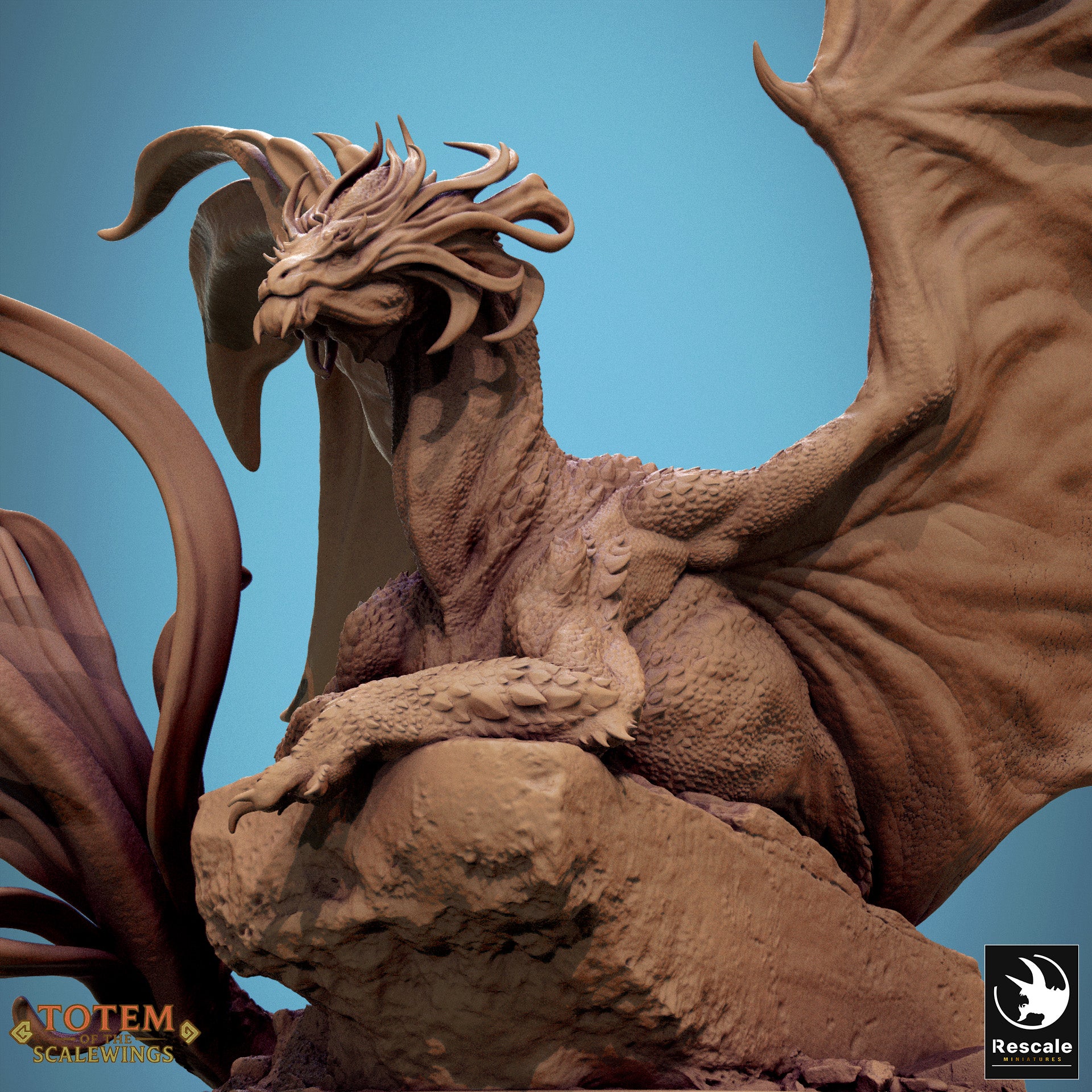 Brass Dragon - aus der Reihe Totem of the Scalewings von Rescale Miniatures