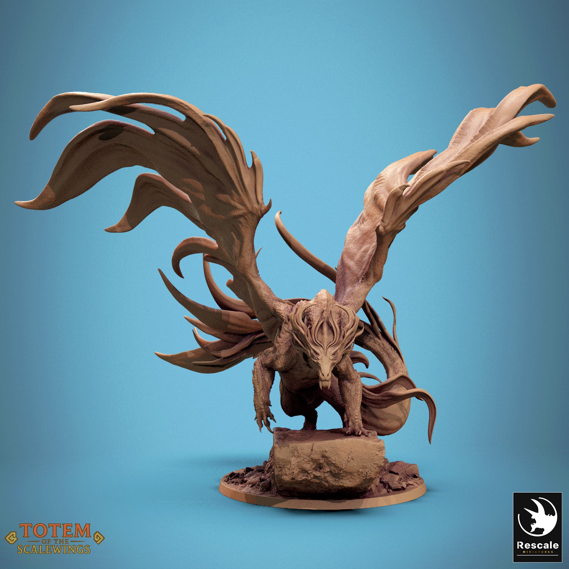 Brass Dragon - aus der Reihe Totem of the Scalewings von Rescale Miniatures
