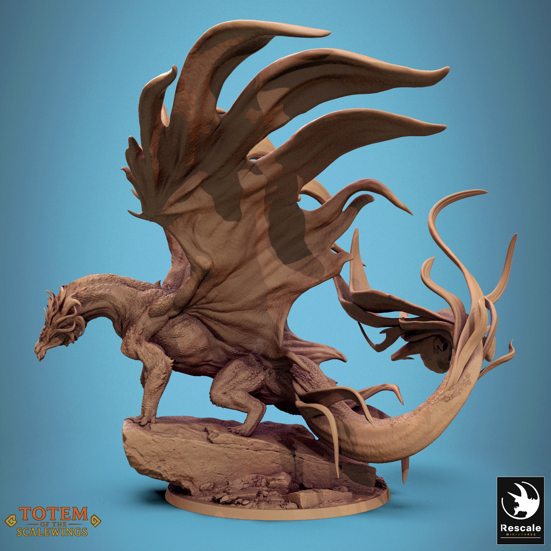 Brass Dragon - aus der Reihe Totem of the Scalewings von Rescale Miniatures