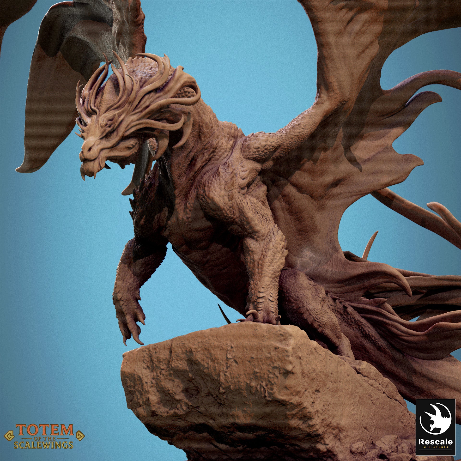 Brass Dragon - aus der Reihe Totem of the Scalewings von Rescale Miniatures