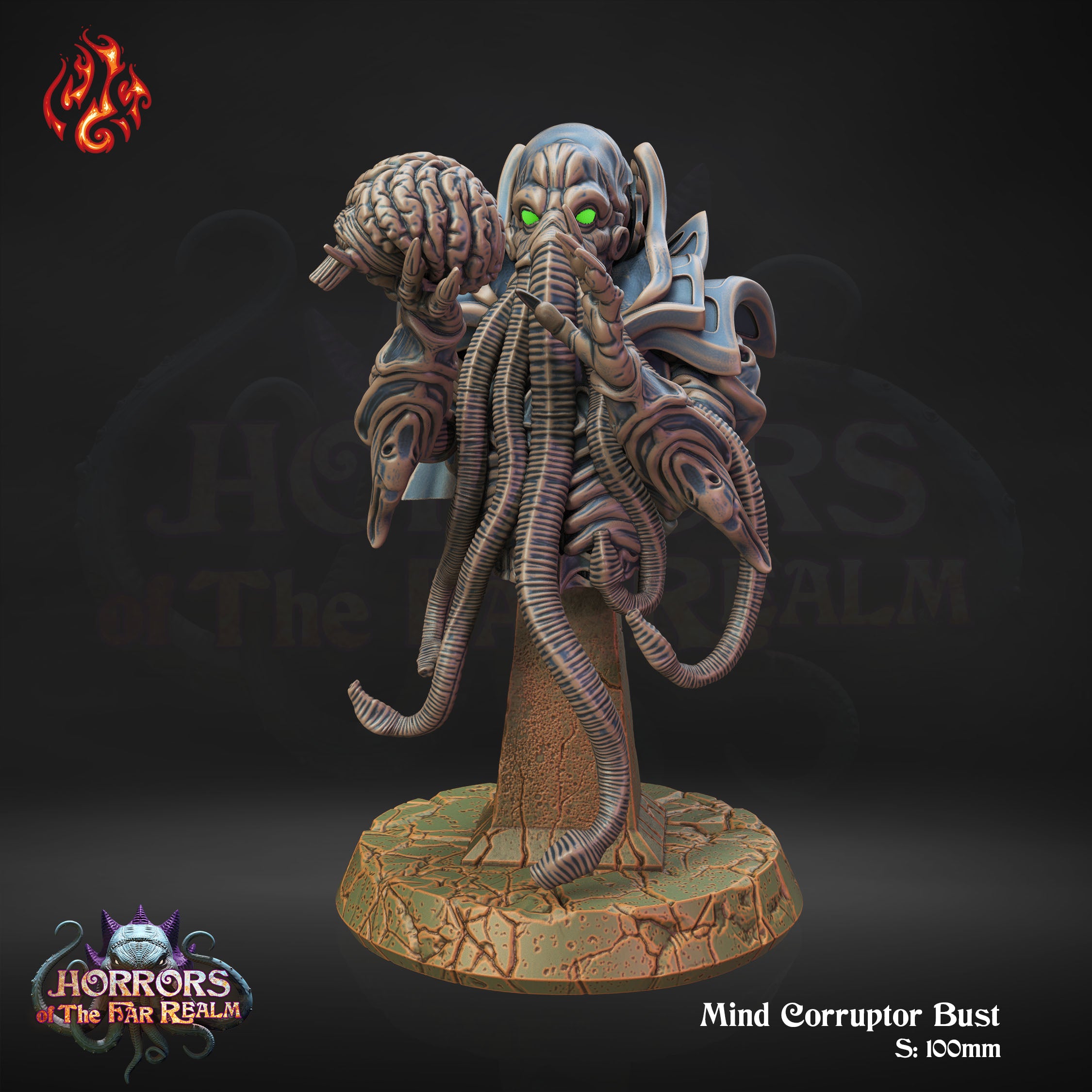 Mind Corruptor Bust - aus der Reihe Horrors of the Far Realm von Crippled God Foundry