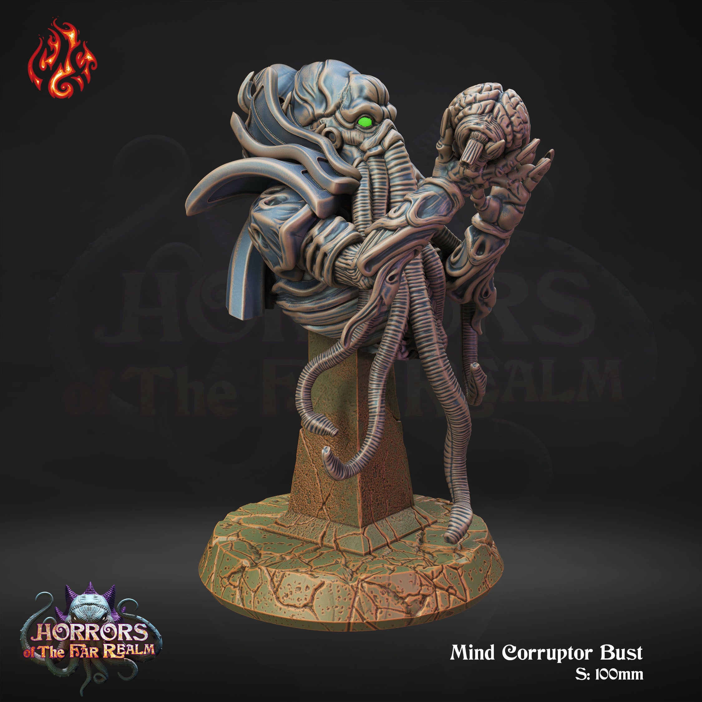Mind Corruptor Bust - aus der Reihe Horrors of the Far Realm von Crippled God Foundry
